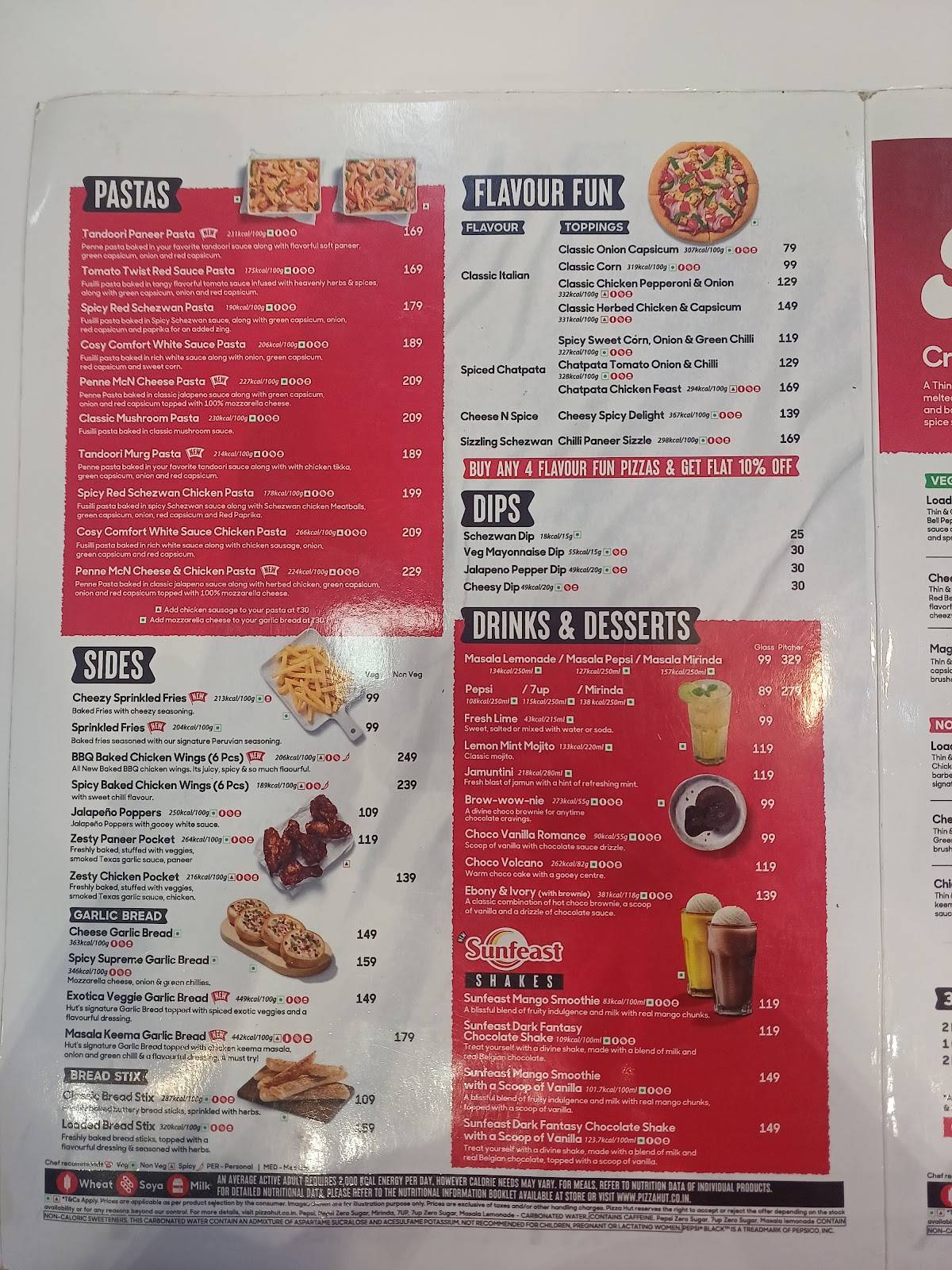 Pizza Hut Karve Road, Pune menu