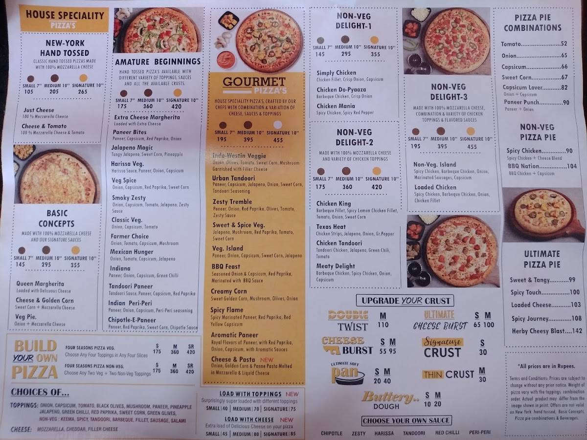 Pizza Wings Goa menu