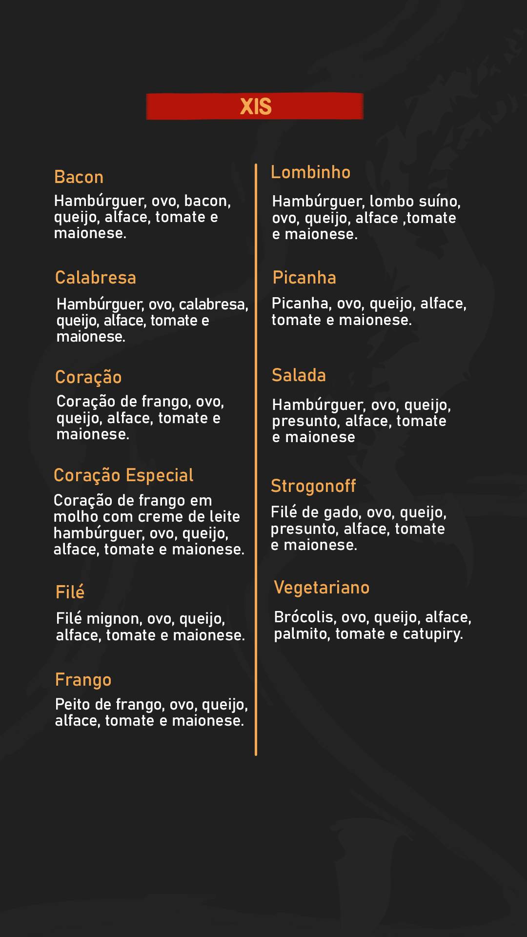 Pizza do Edson cardápio