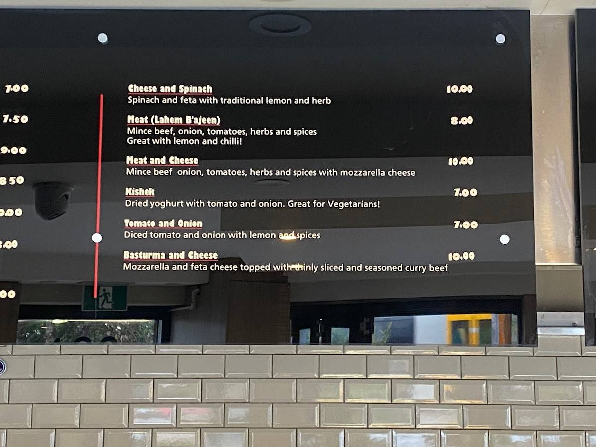 Menu at Pizzabox Café restaurant, Kogarah