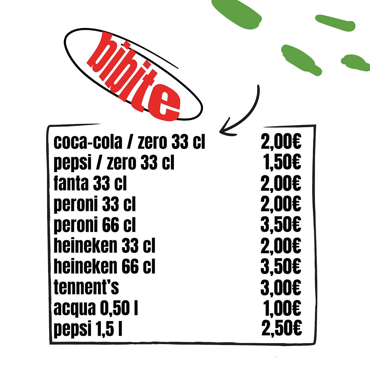 Menu di Pizzeria Fariná 