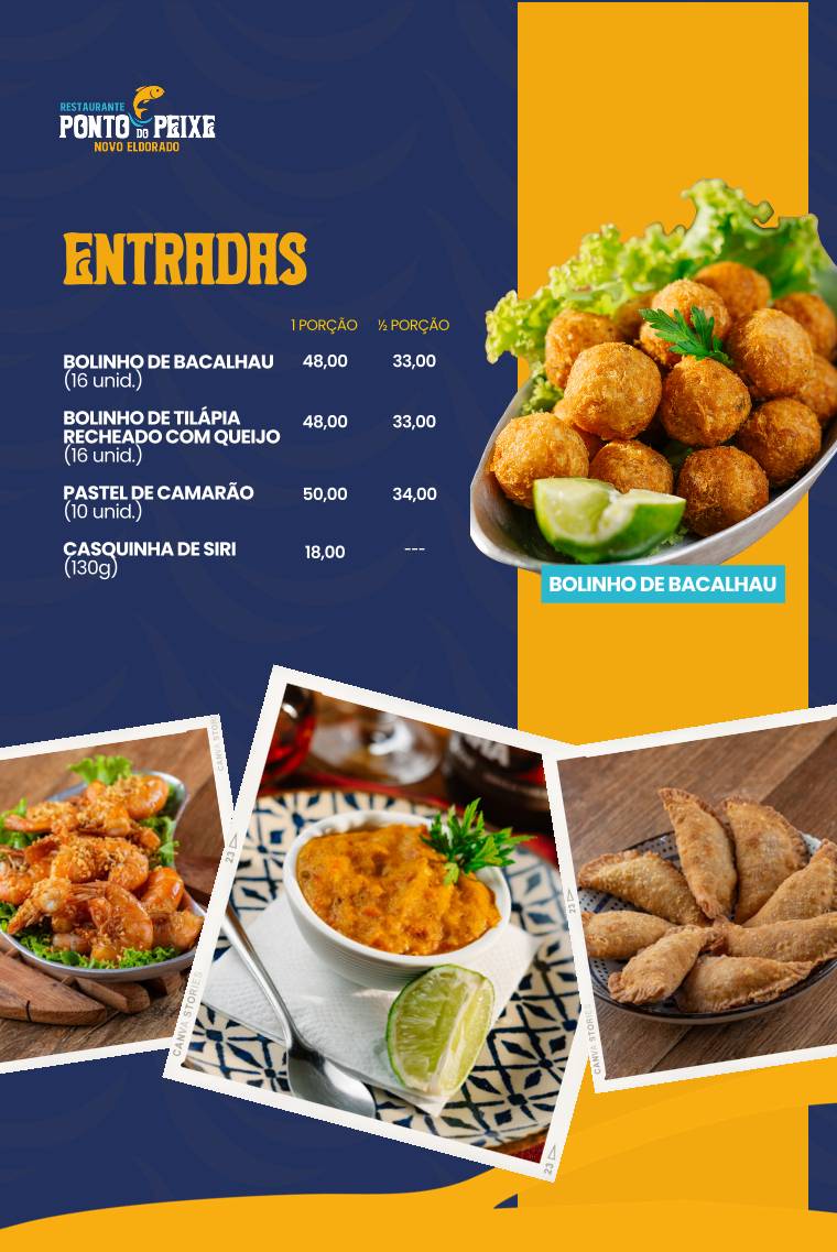 Ponto Do Peixe Novo Eldorado cardápio