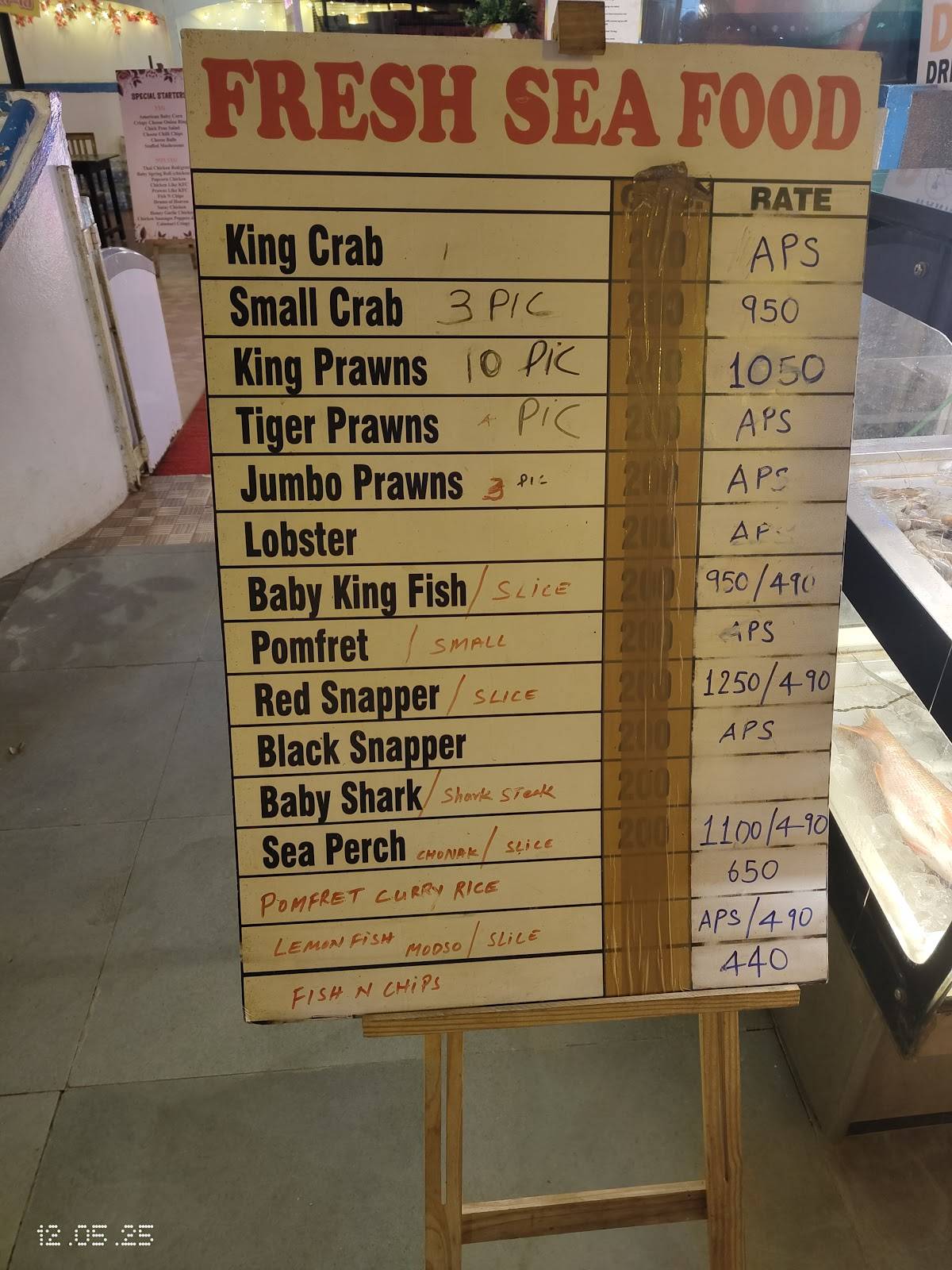 Praia Da Colva kitchen & Bar Multicuisine menu