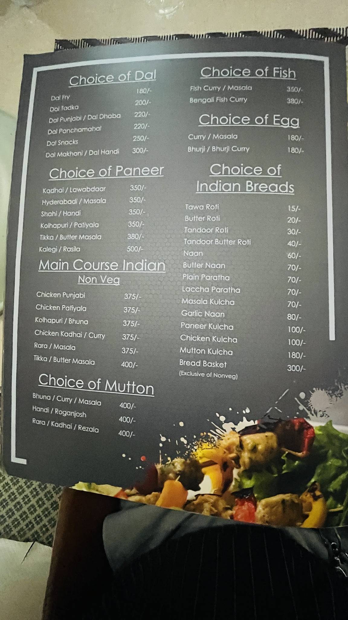 Punjab Bistro menu