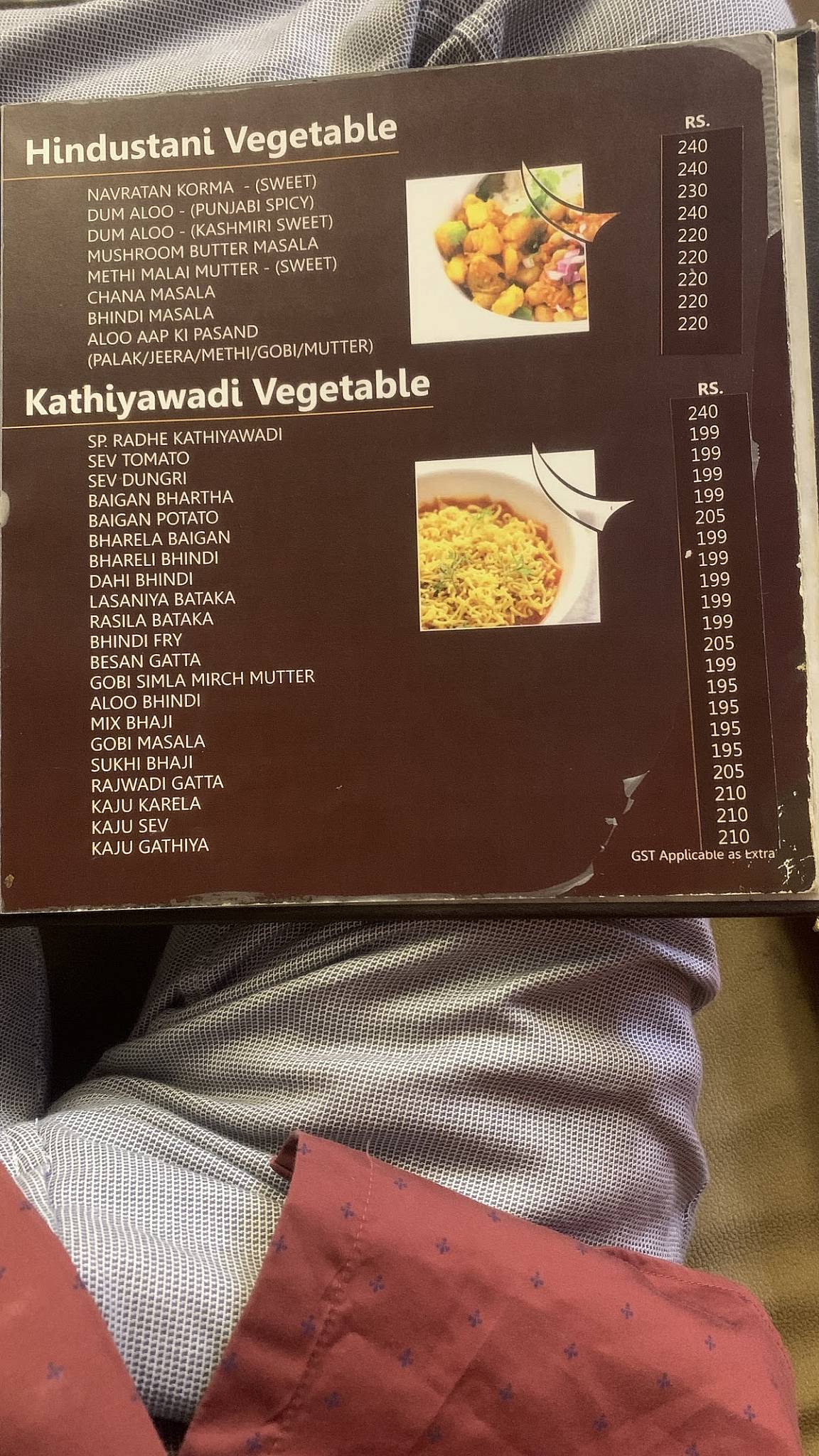 Radhe Restaurant and Banquet menu