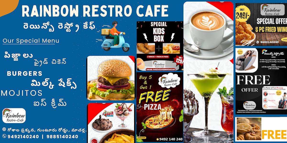Rainbow Restro Cafe menu