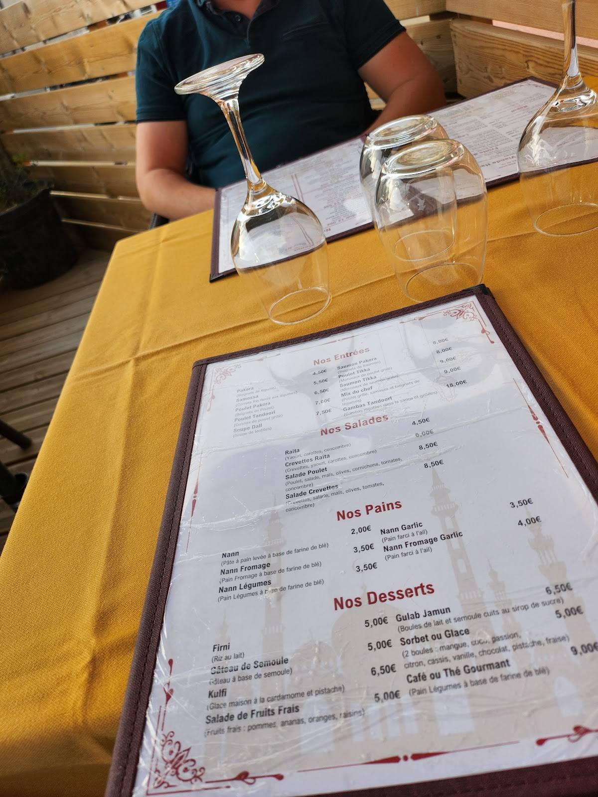 Menu de Restaurant Rajasthan