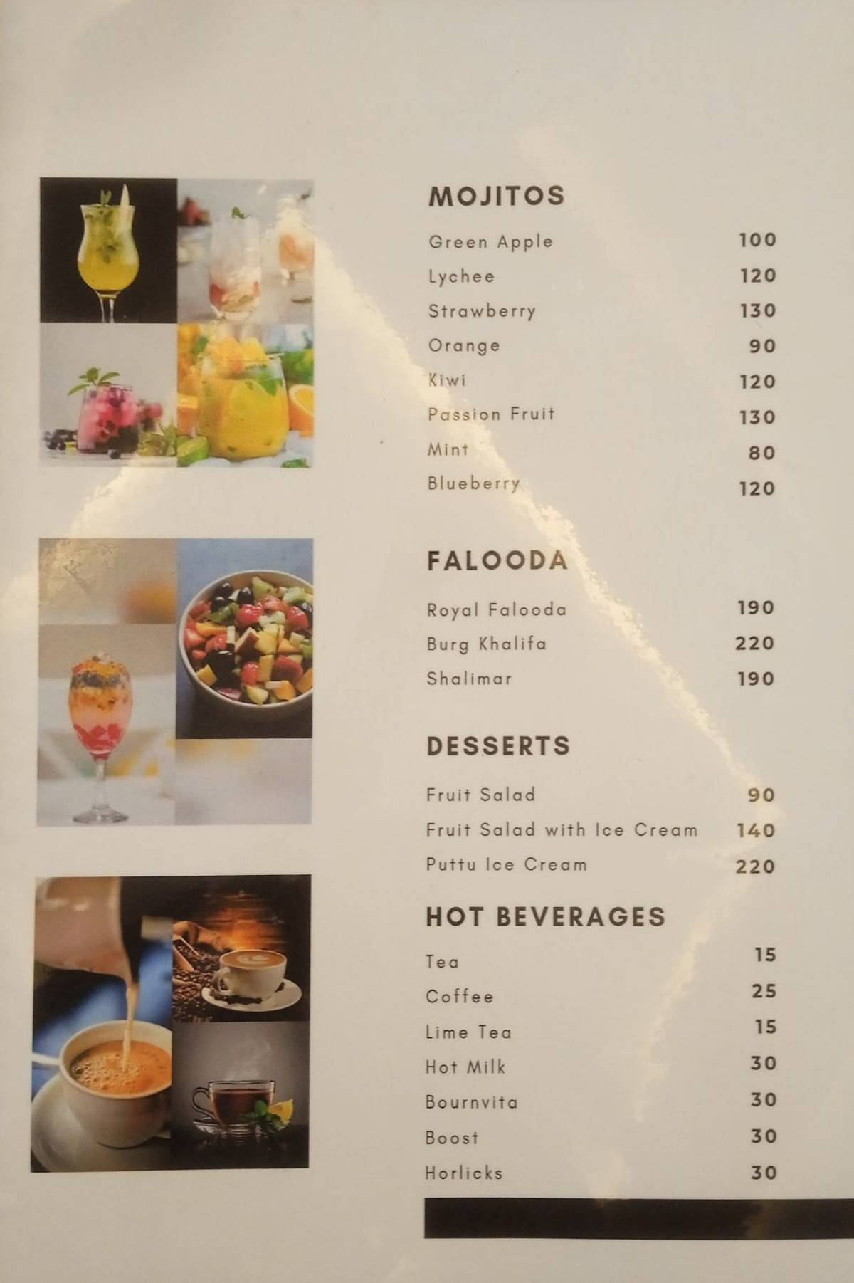 Ramar Resto menu