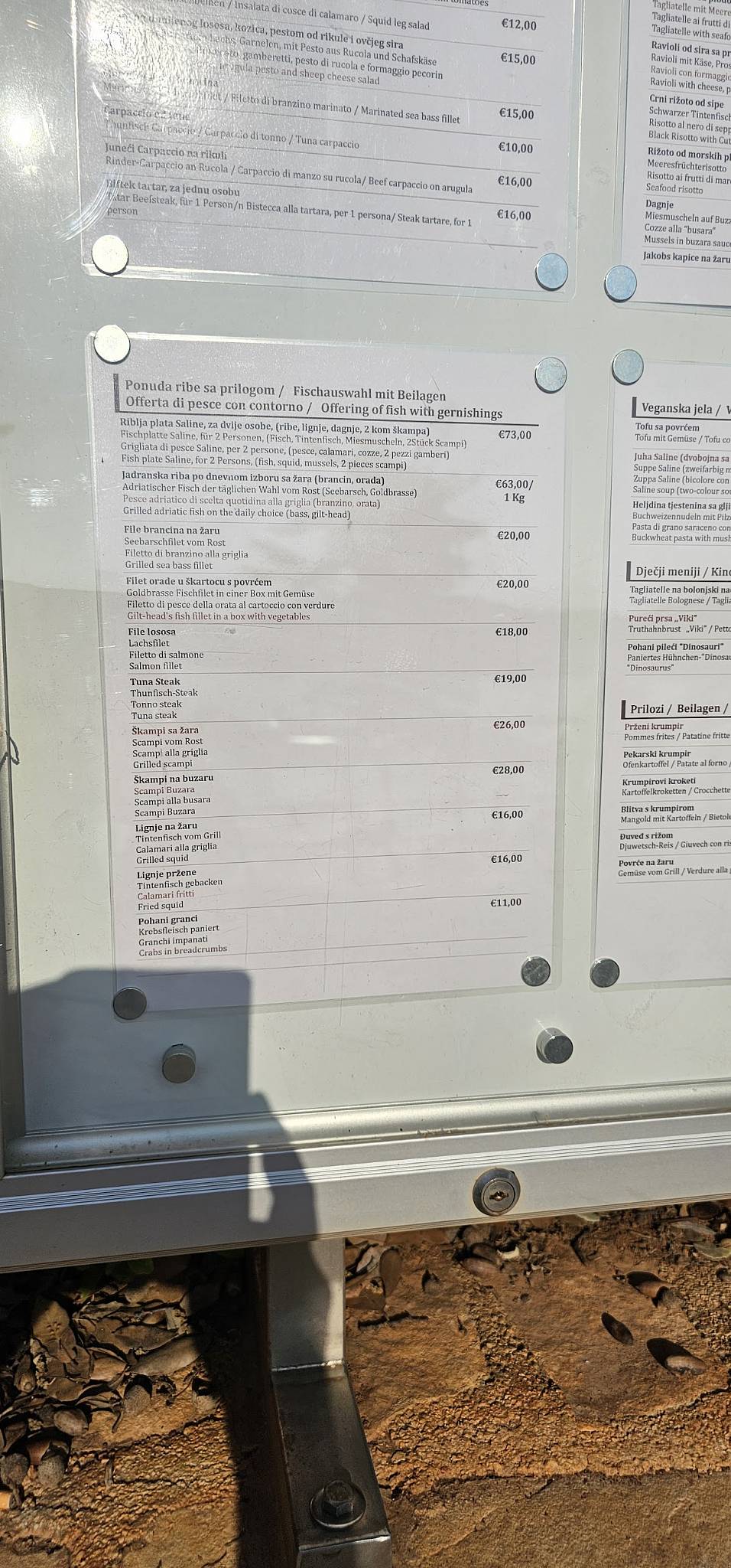 Menu di Restaurant Val Saline 