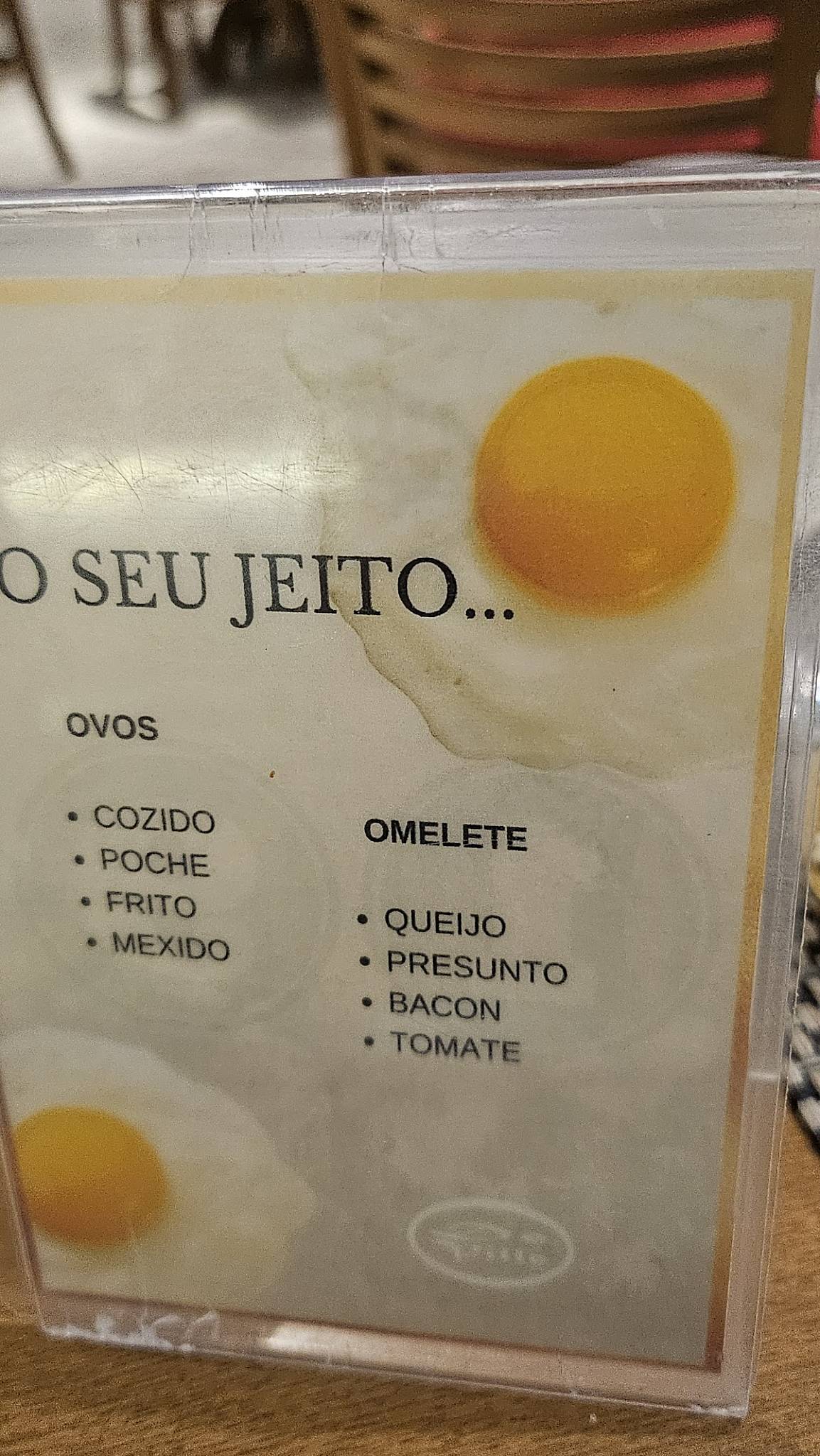 Restaurante De Ville cardápio