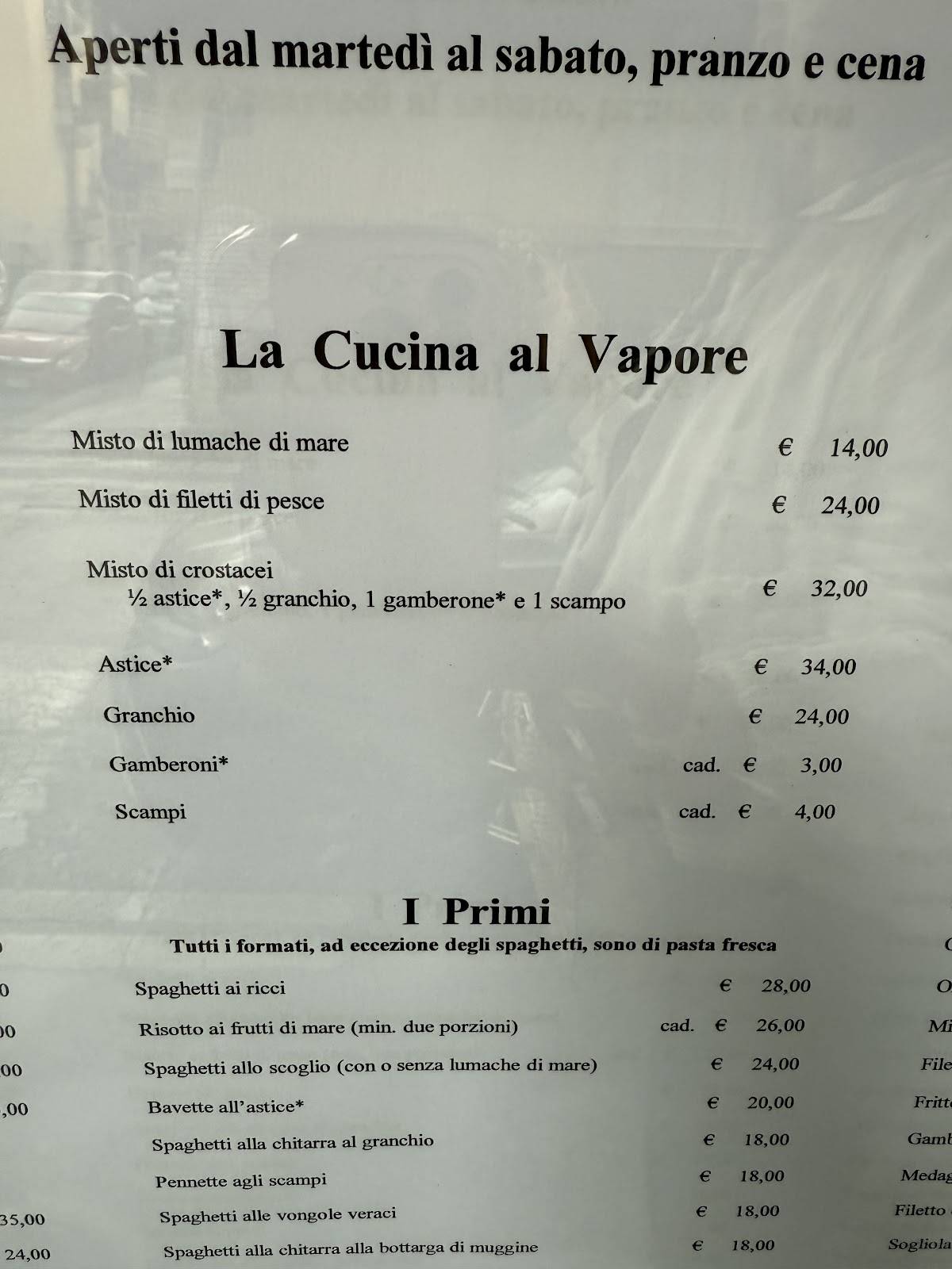 Menu di Ristò Civassa 