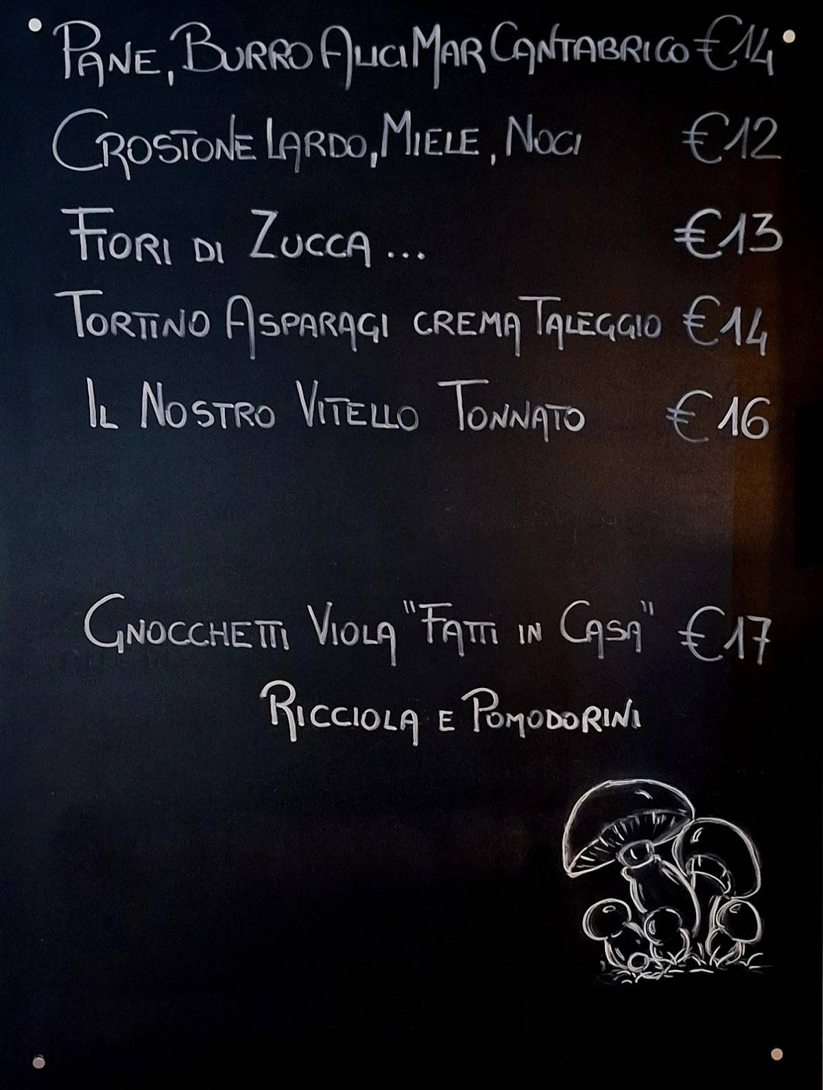Menu di Ristorante Cafè Tiro a Volo 