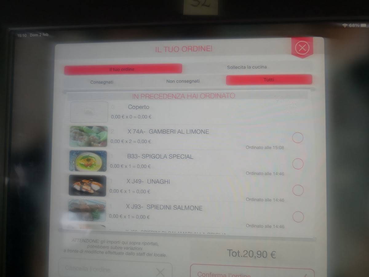Menu di Ristorante Sole Cinese Giapponese 