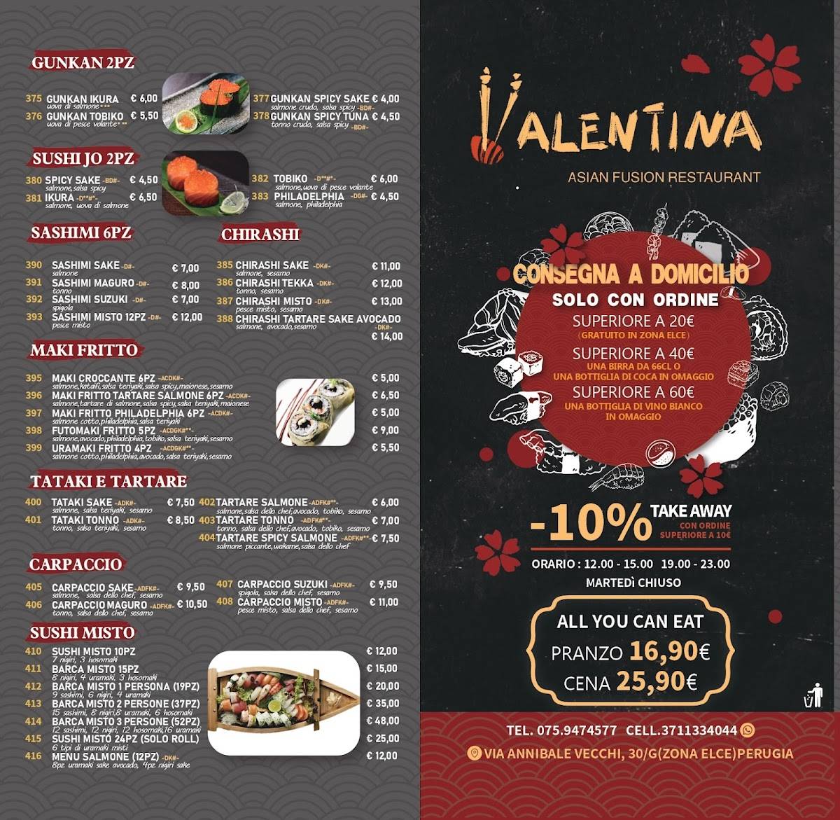 Menu di Ristorante Valentina 