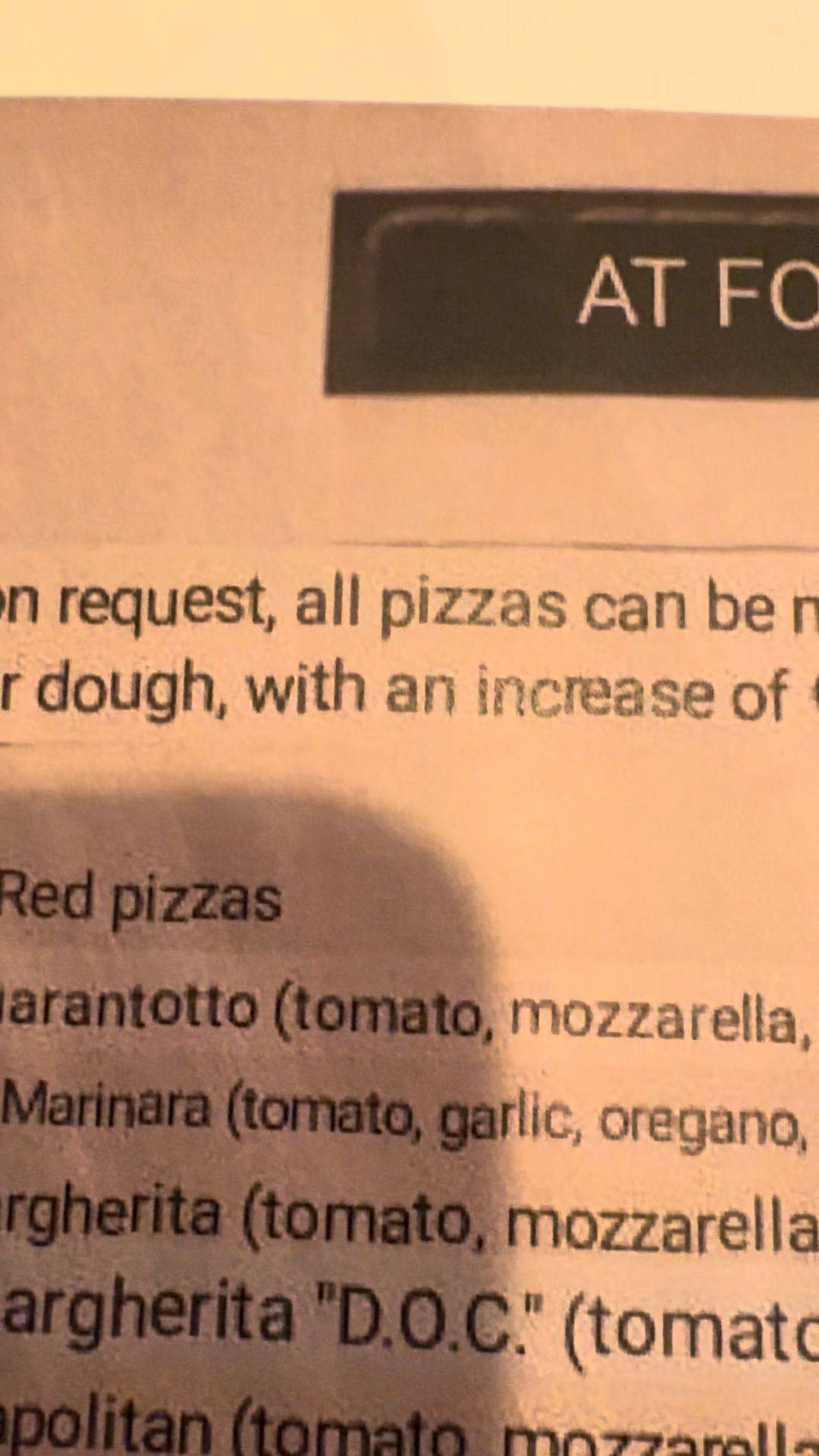 Menu di Al 48 