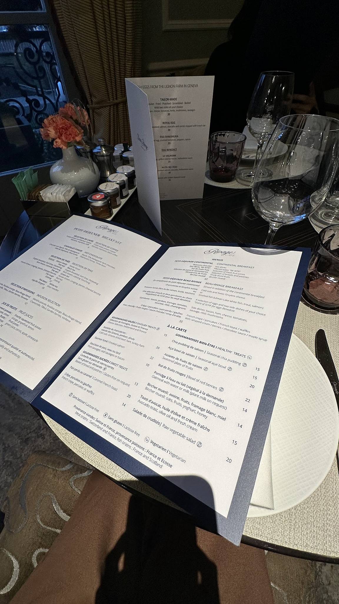 Menu di Rivage Café 