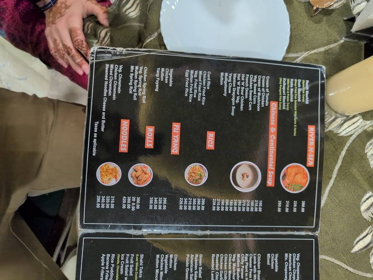Riya Restaurant menu