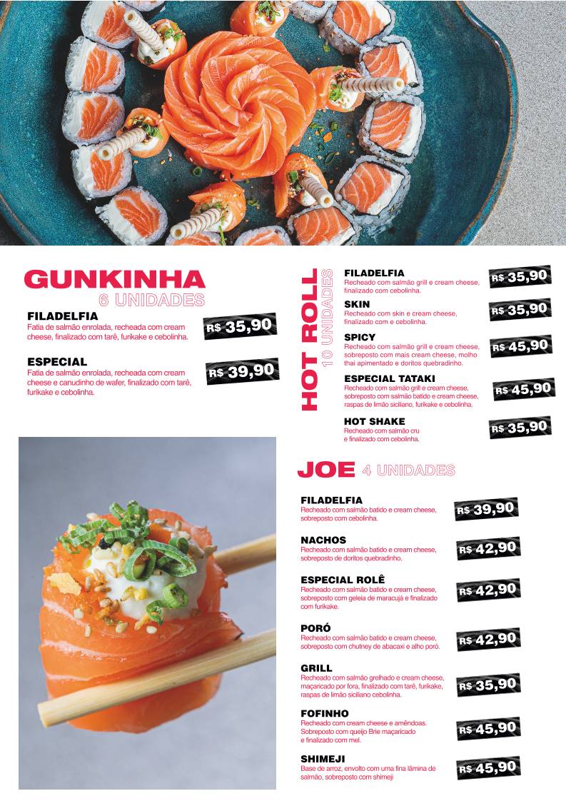 Rolê Sushi Popular cardápio