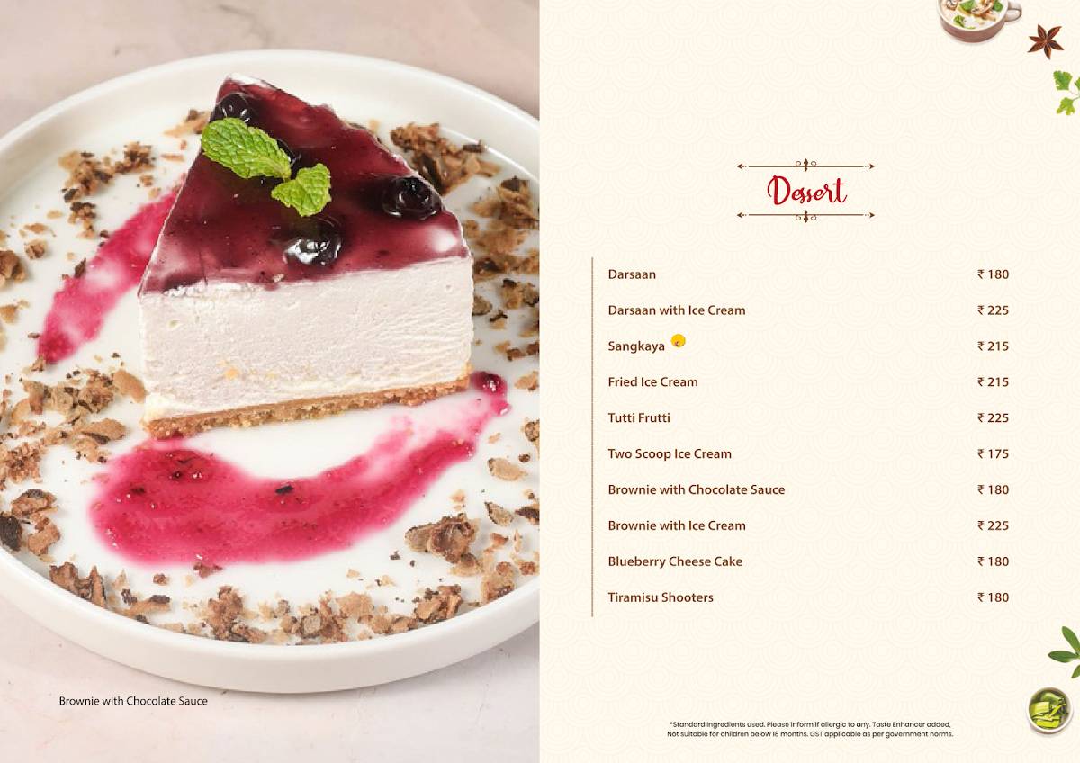 SHANGHAI - FLAVOURS OF CHINA TOWN (Salt Lake) menu