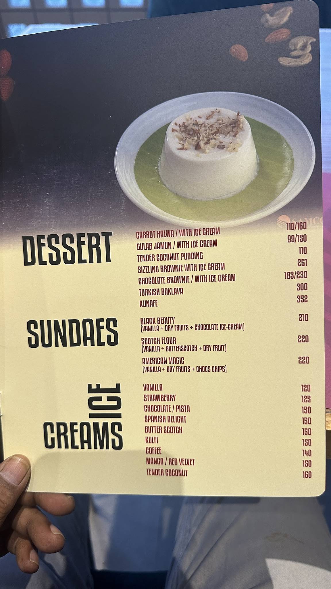 Samco Restaurant Anna Nagar menu