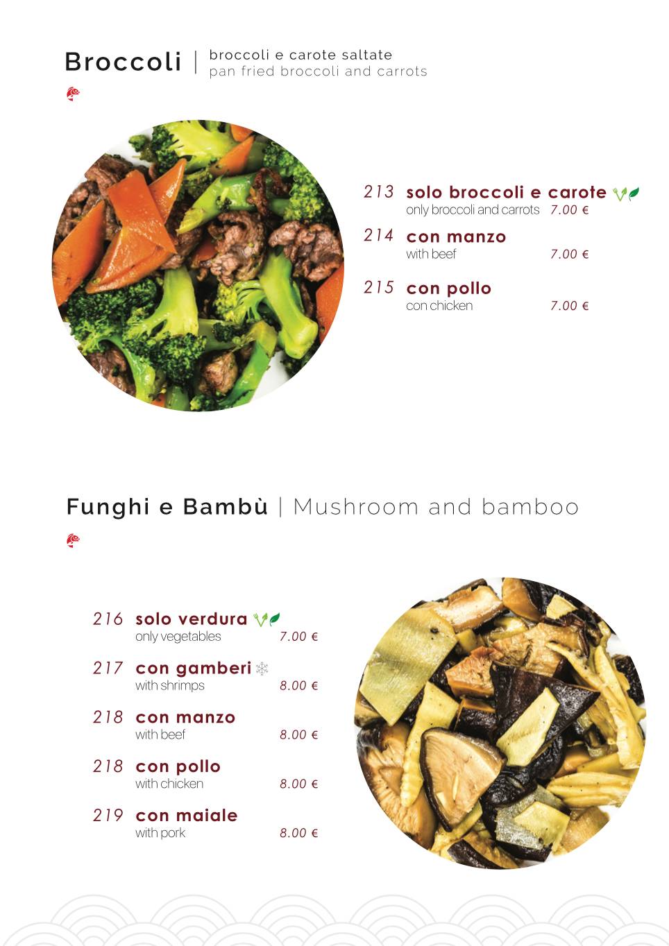 Menu di Samurai Sushi 