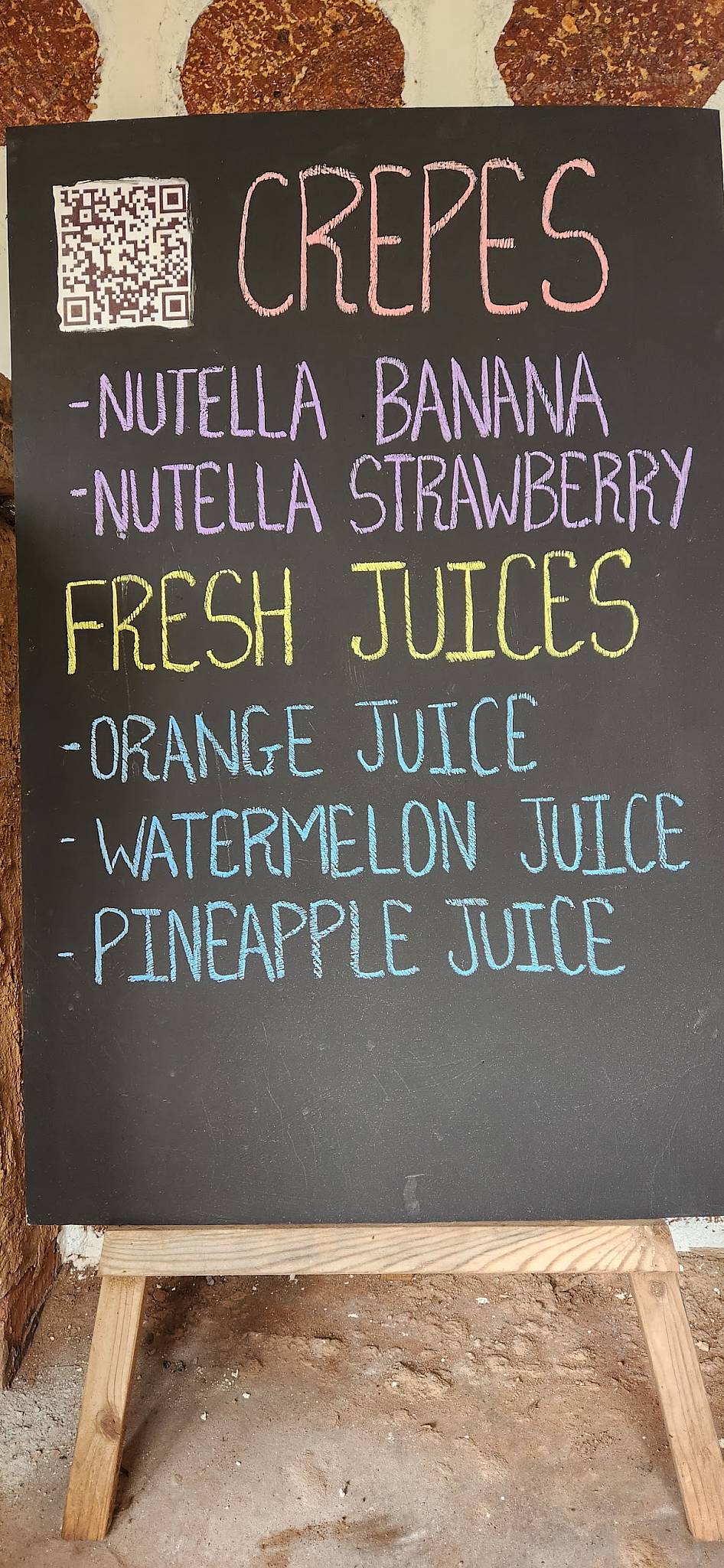 SANGRIAGOA menu