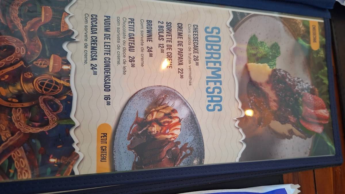 Santo Mar Restaurante cardápio