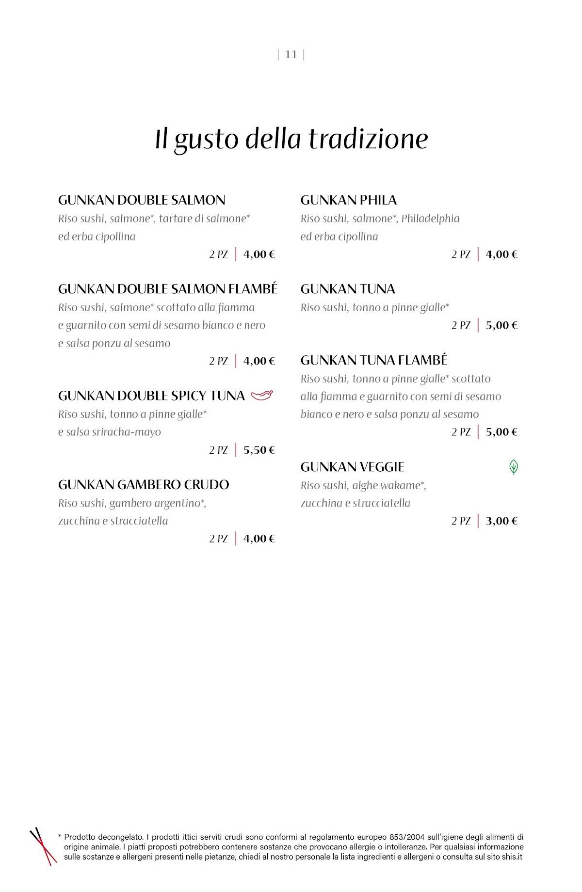 Menu di Shi's 