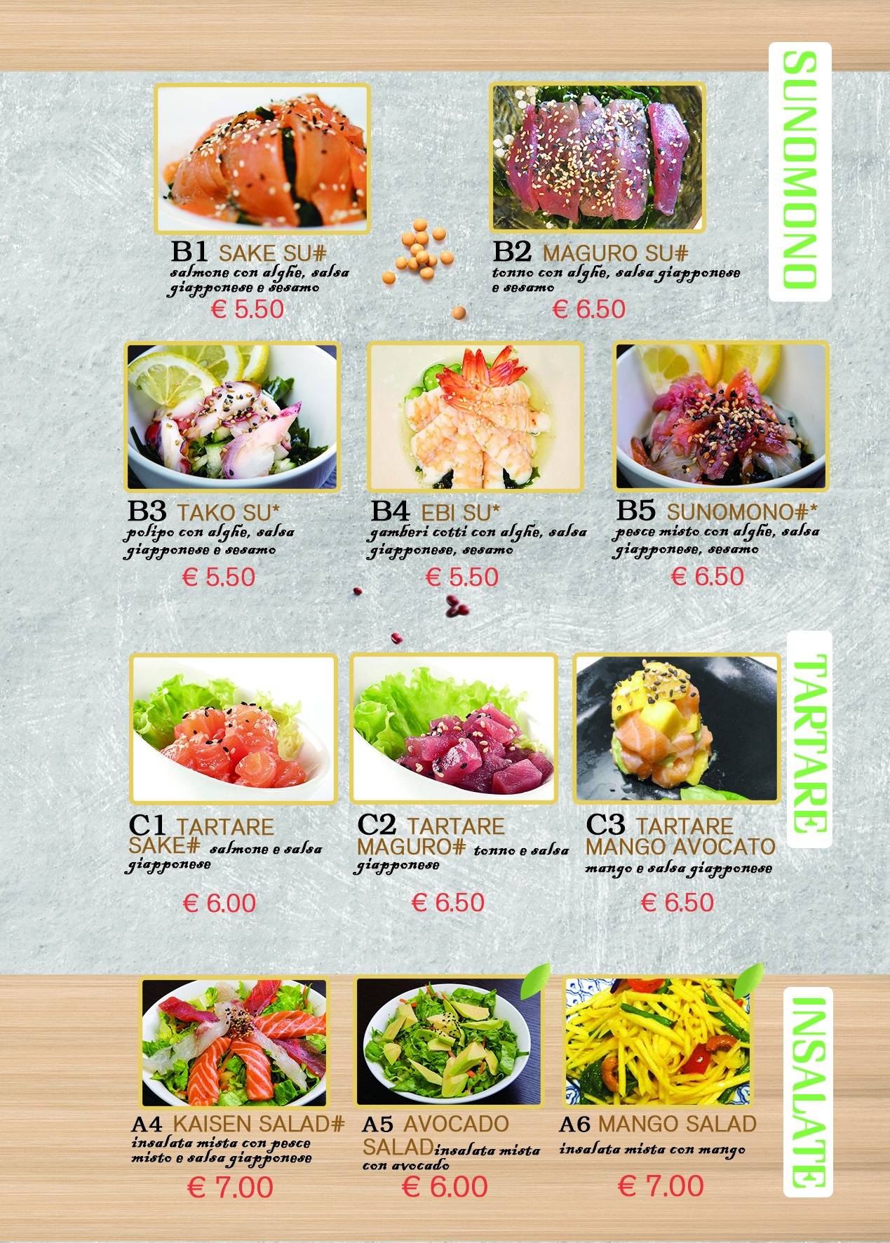 Menu di Ristorante Sushi Soya 