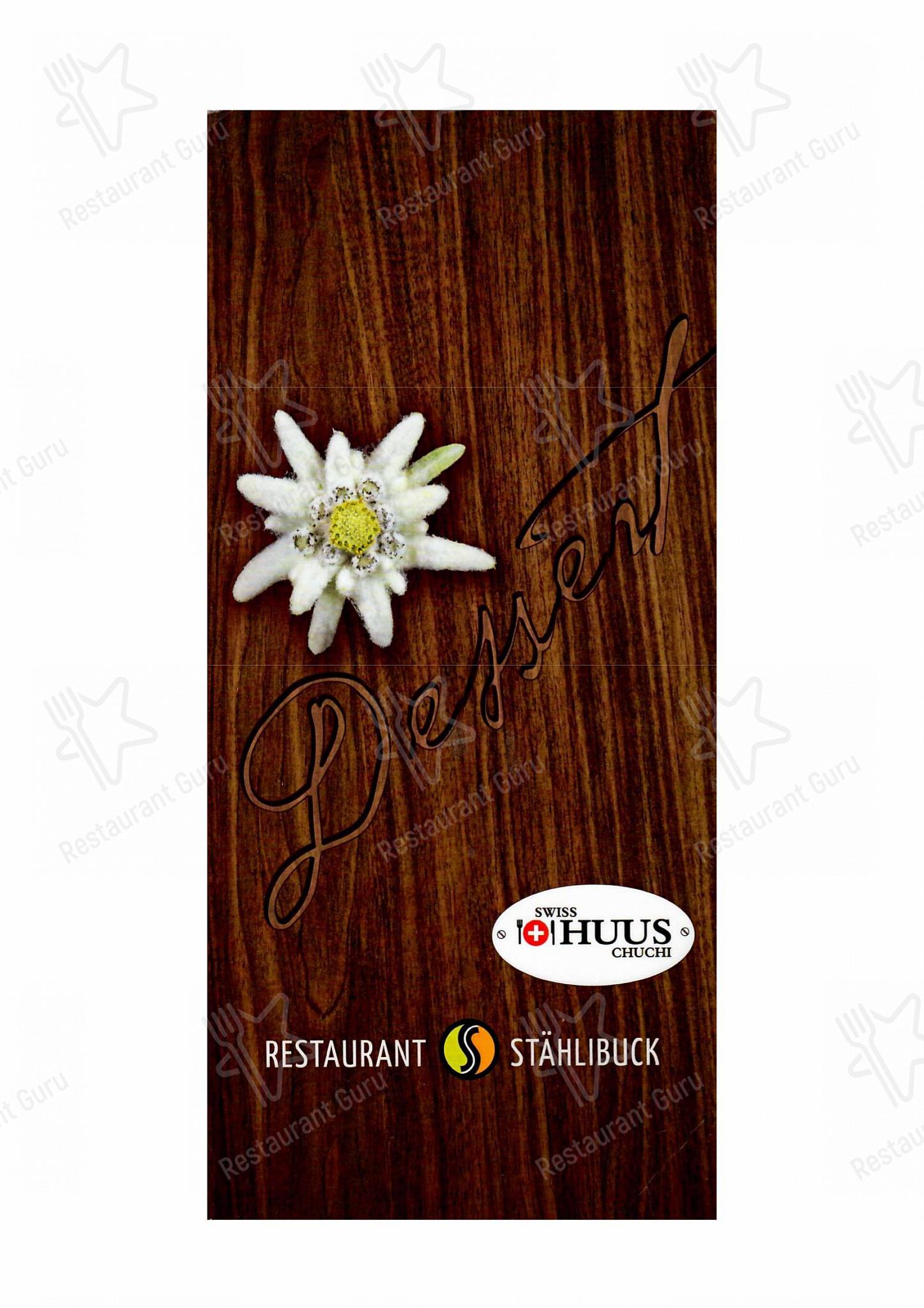 Menu per Restaurant Stählibuck ristorante