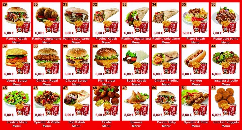 Menu di Strada Grill 