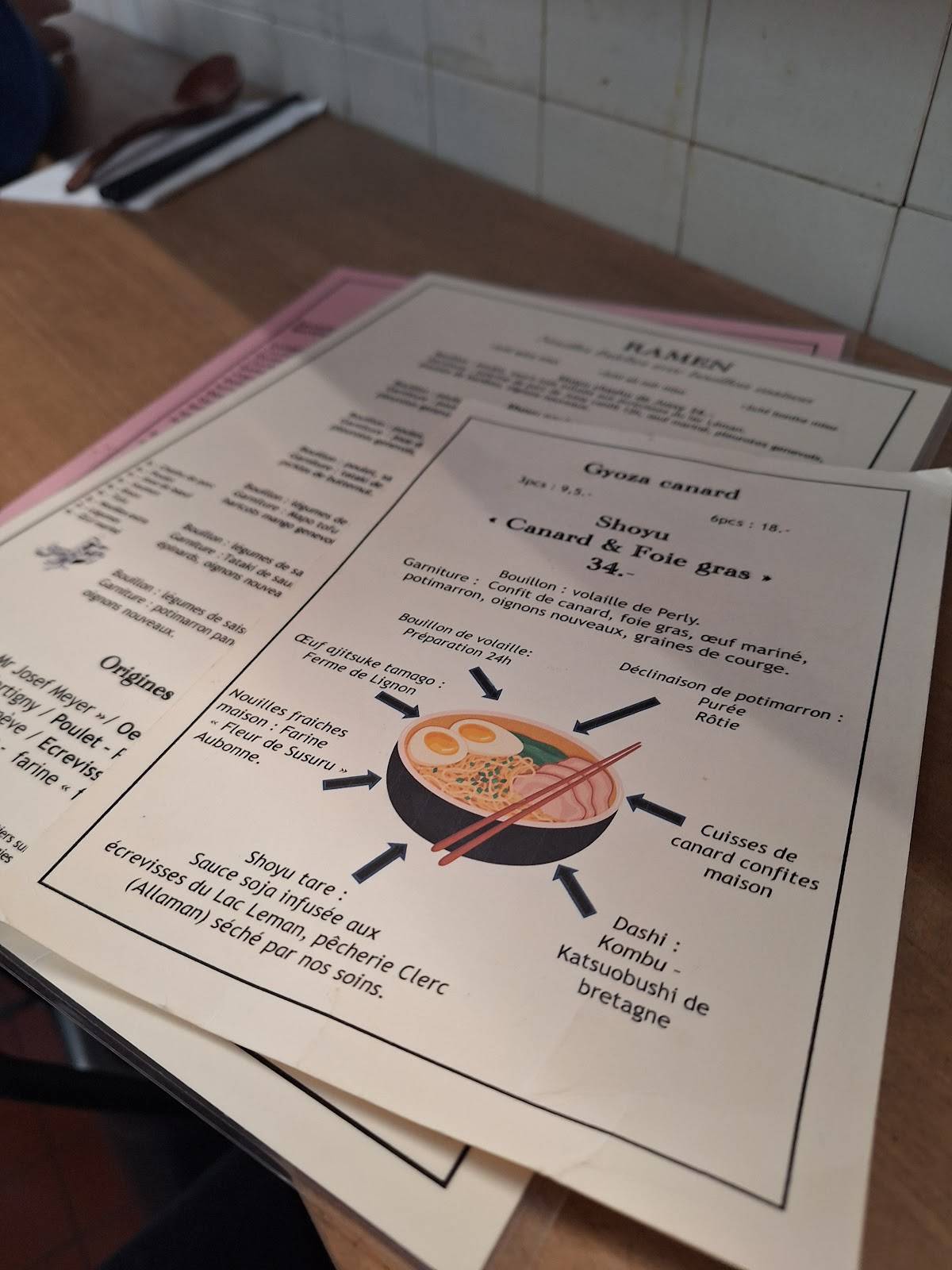 Menu di Susuru 