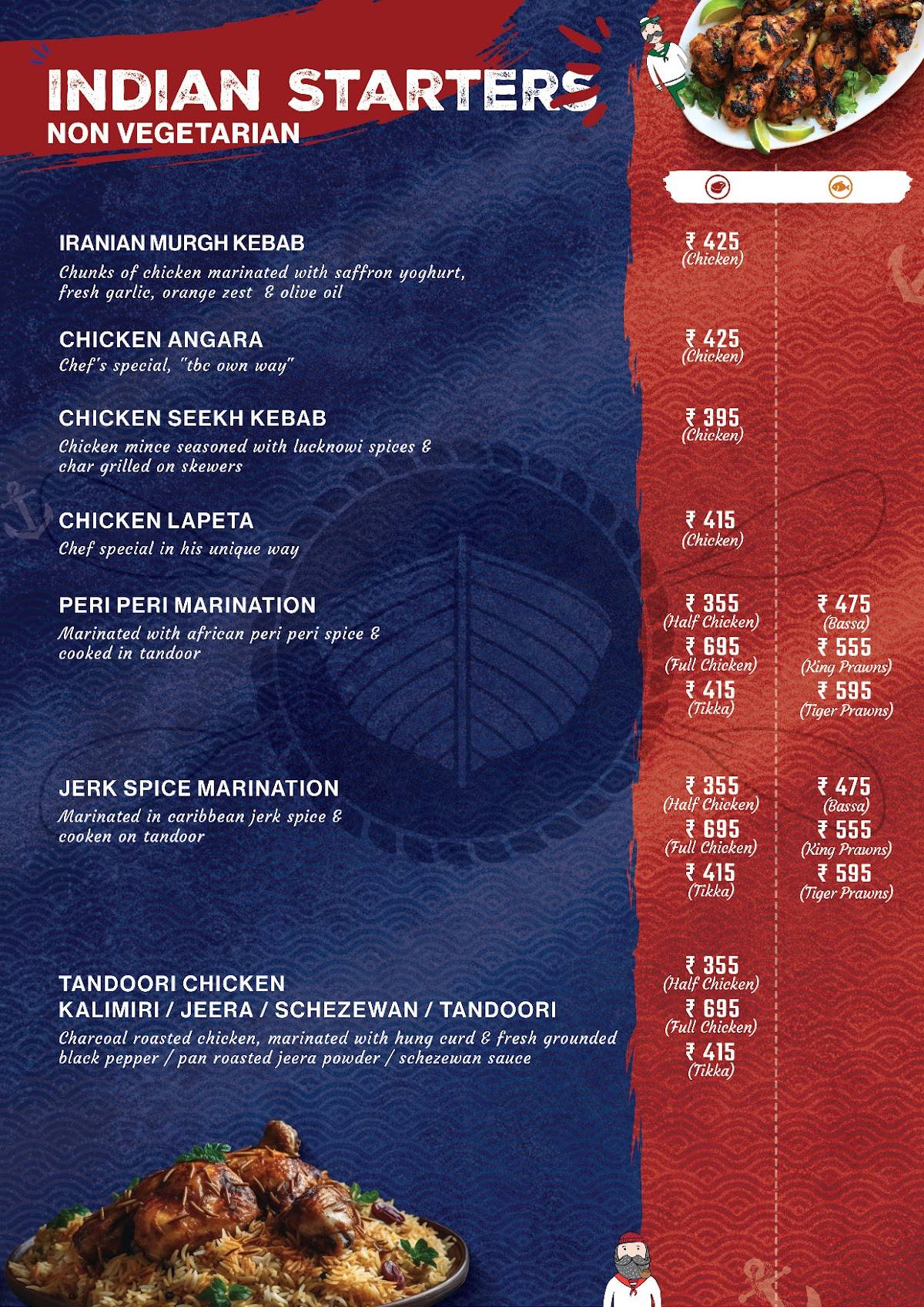 TBC The Boat Club Restaurant and Bar Mira Road menu