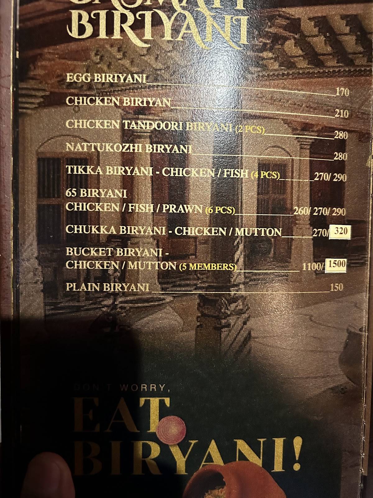 THE FARMER RESTAURANT menu