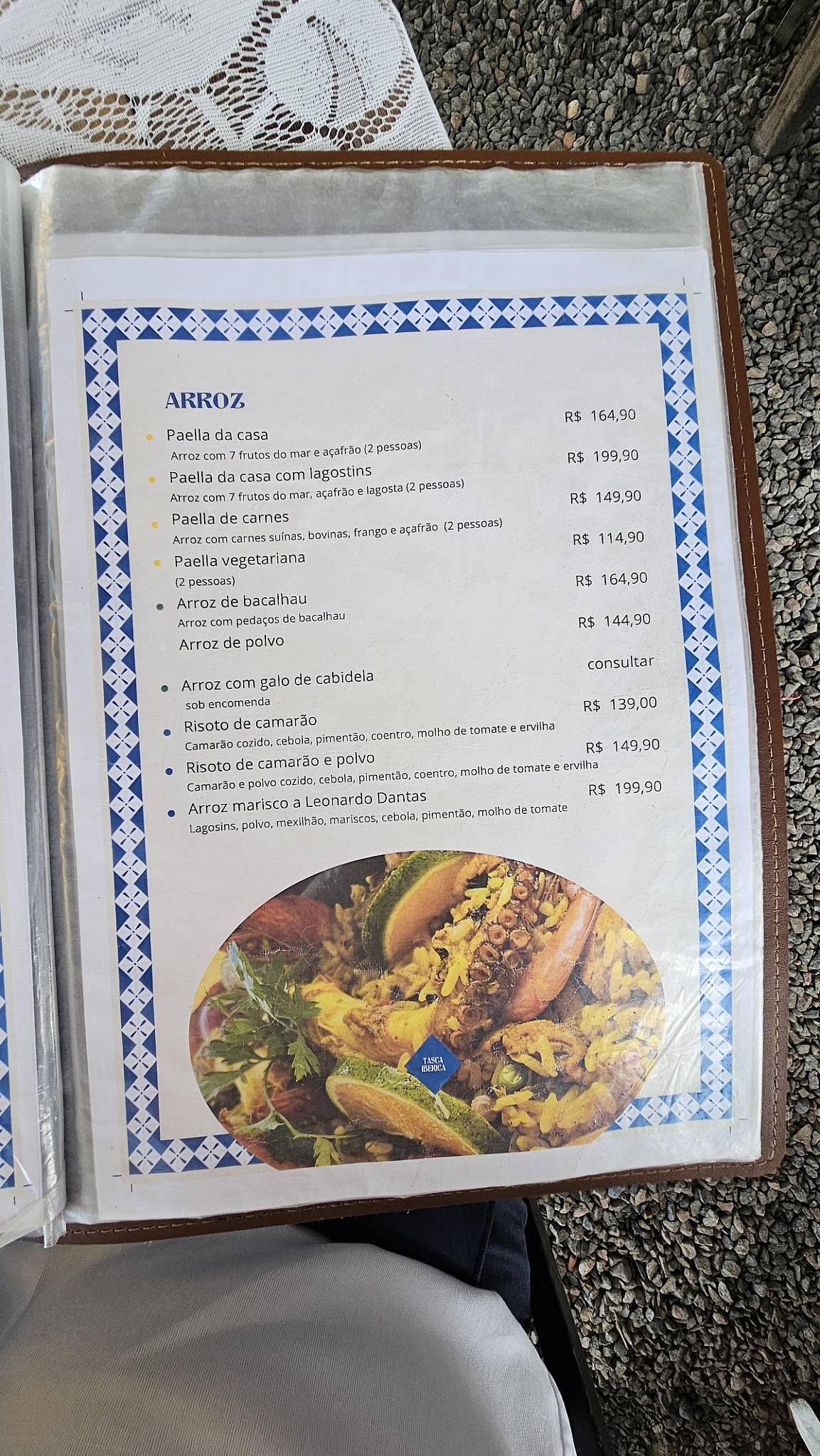 Tasca Ibérica cardápio