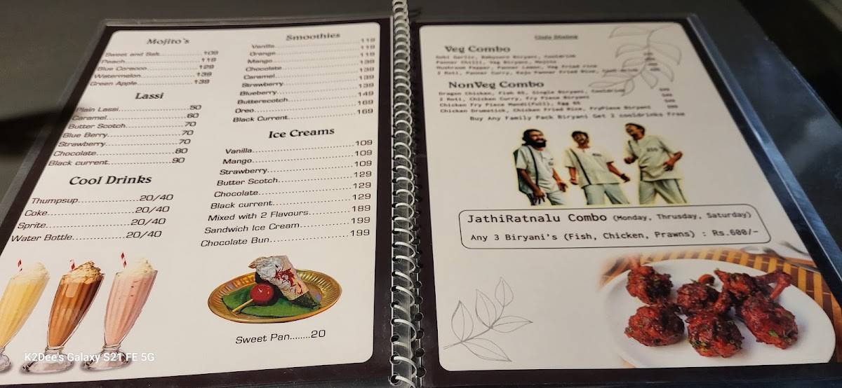 The Prison Jail Theme Restaurant menu