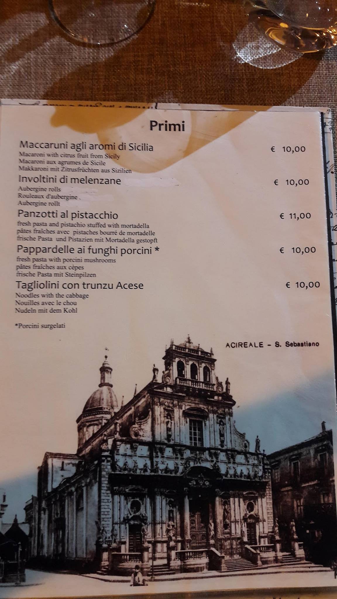 Menu di Trattoria U Puttusu 