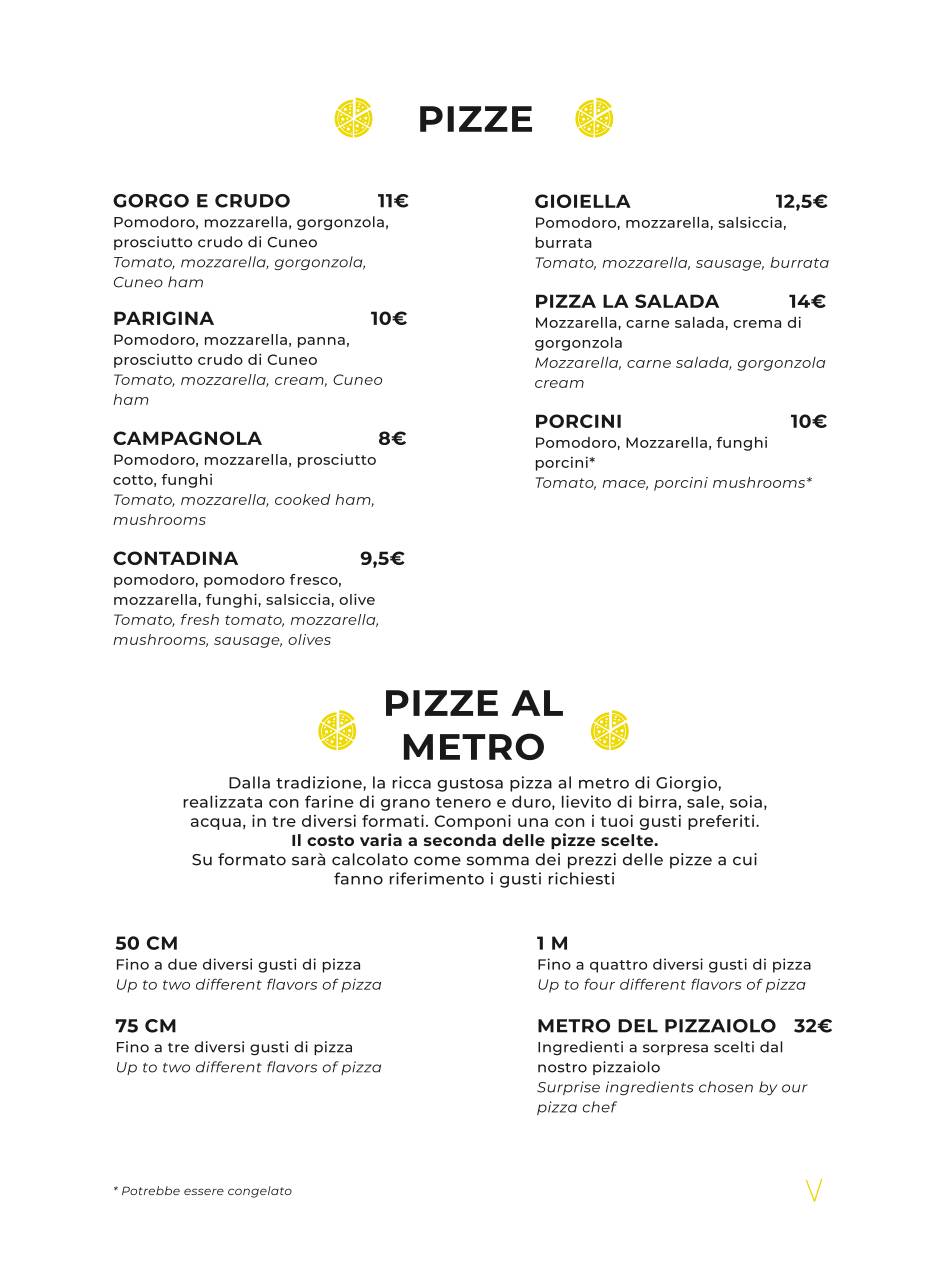 Menu di Vico Equense 