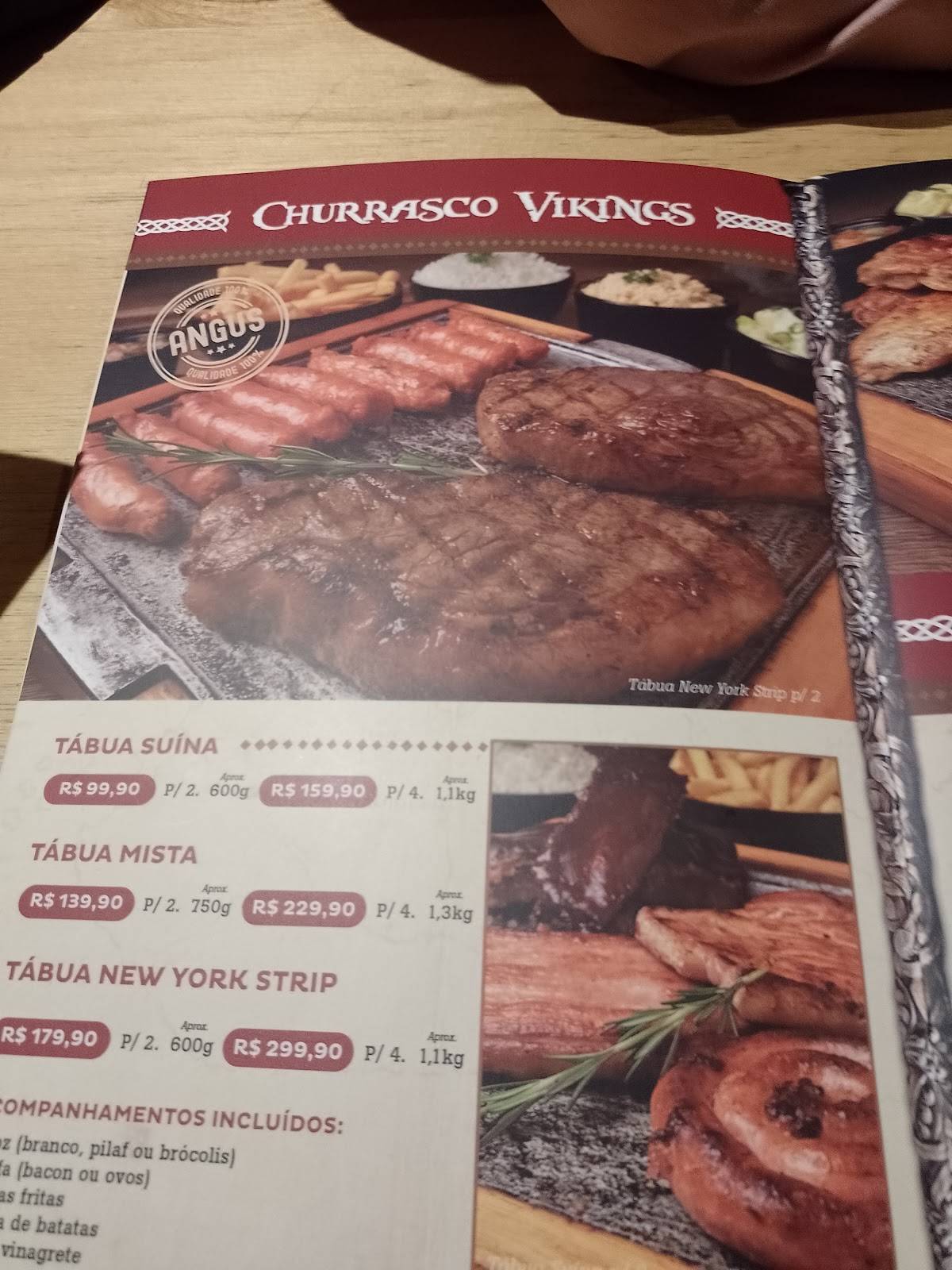 Vikings Steak & Sandwiches - Nova América cardápio