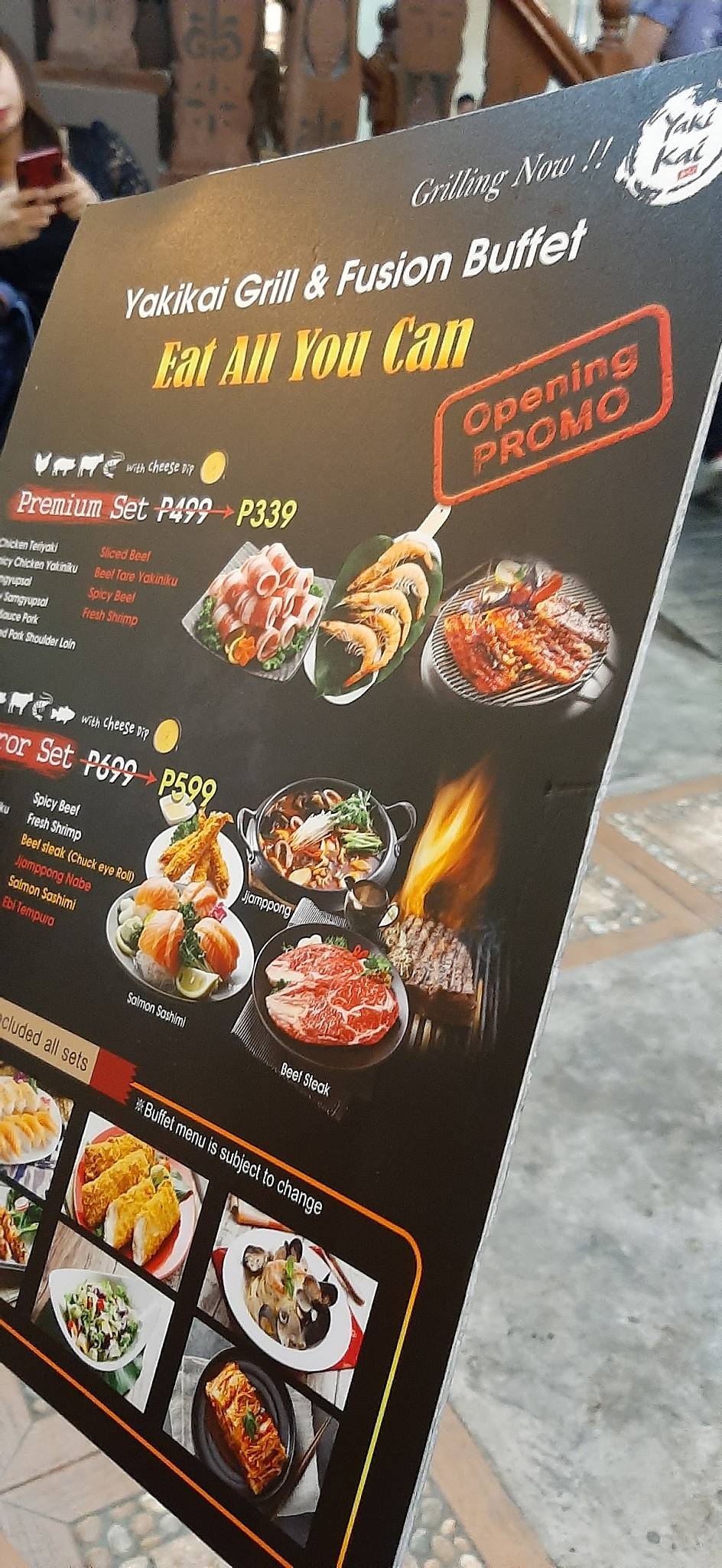 Menu at Yakikai Unli Grill restaurant, Quezon City