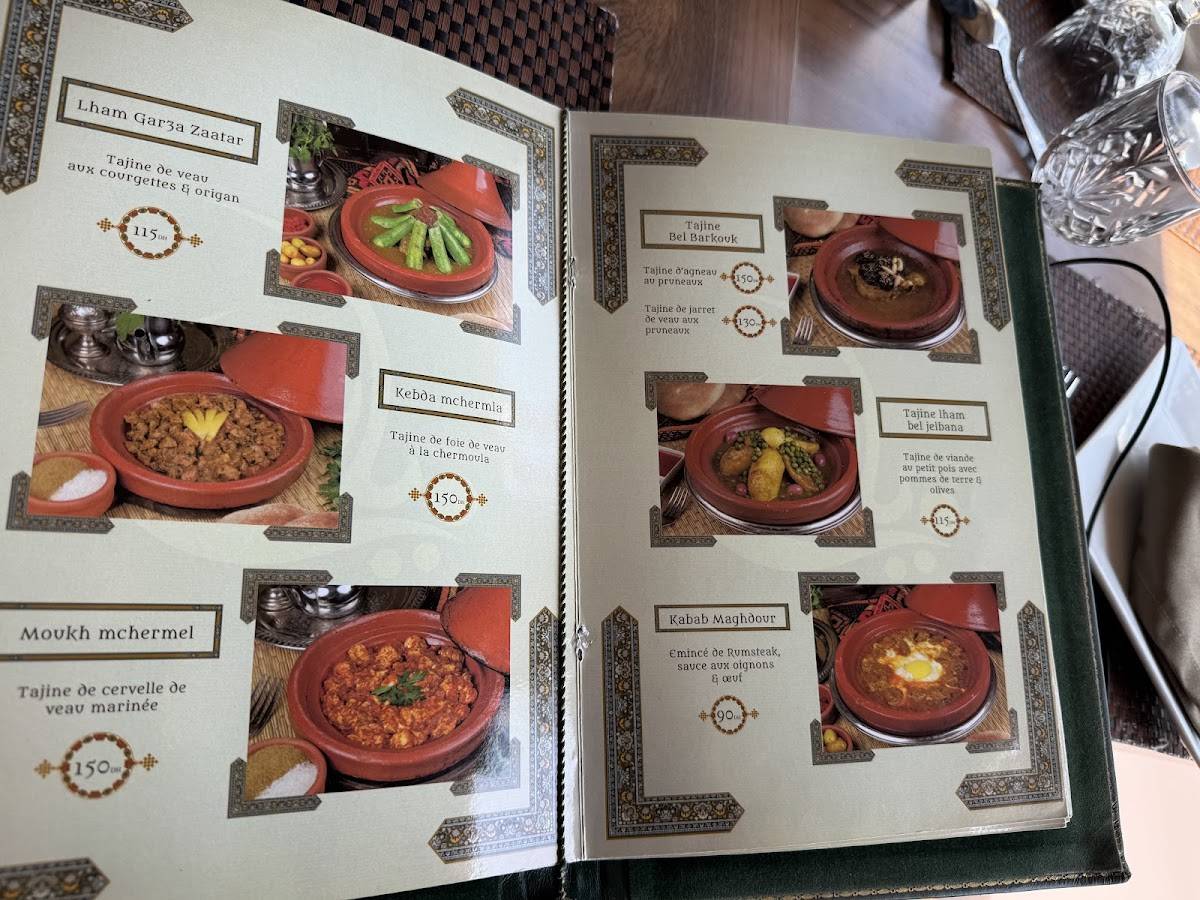 Menu de Restaurant Zayyane