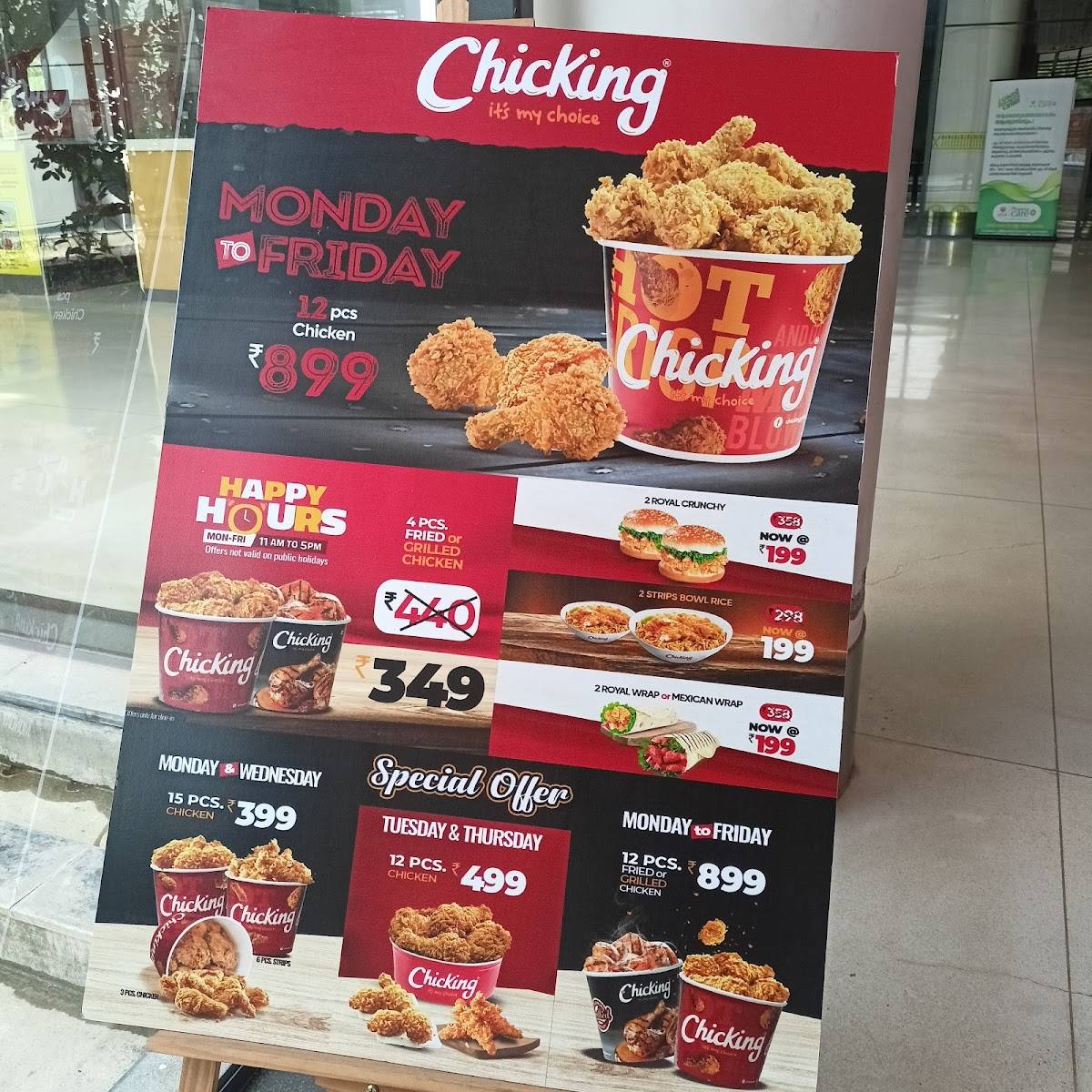 chicking ottapalam menu