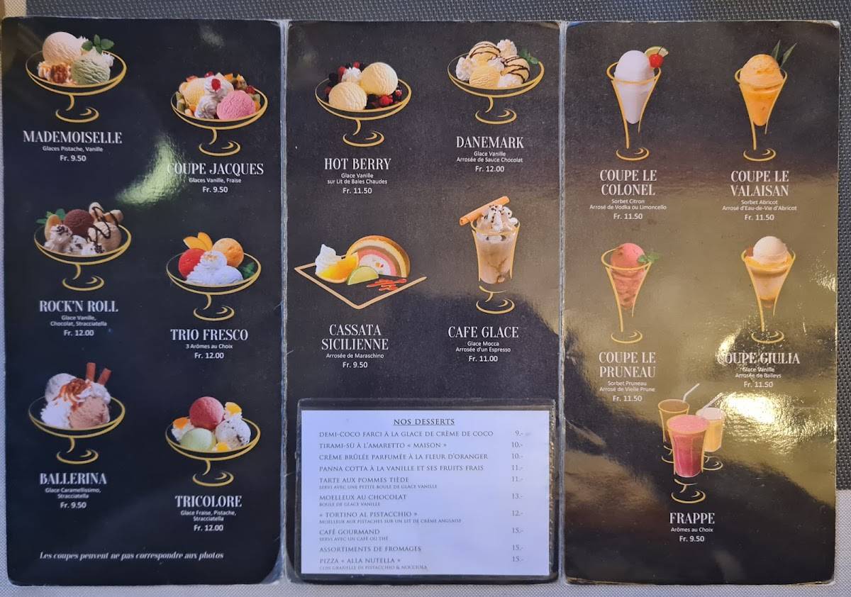 Menu di Restaurant de la Tour 