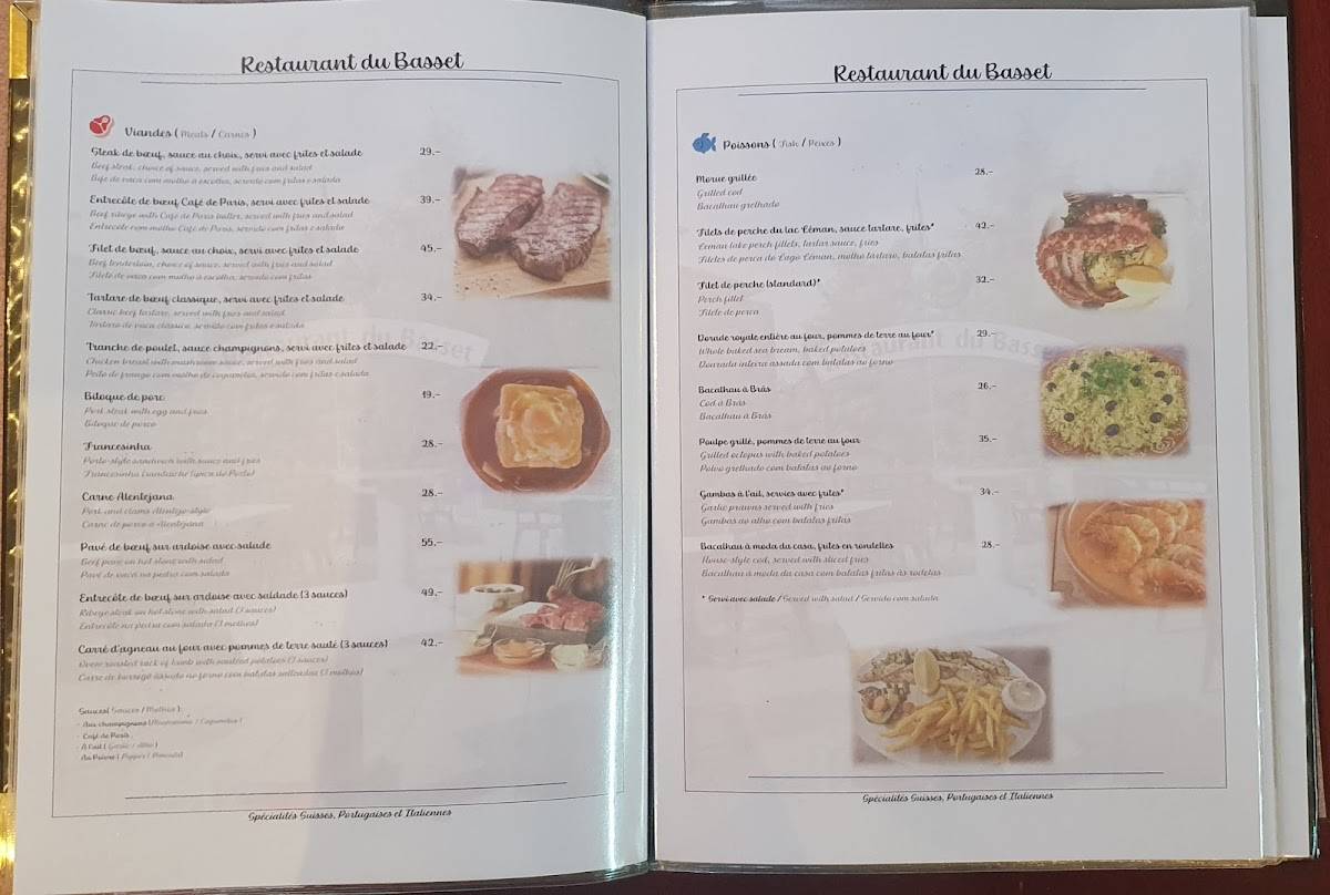 Menu di Restaurant du Basset
