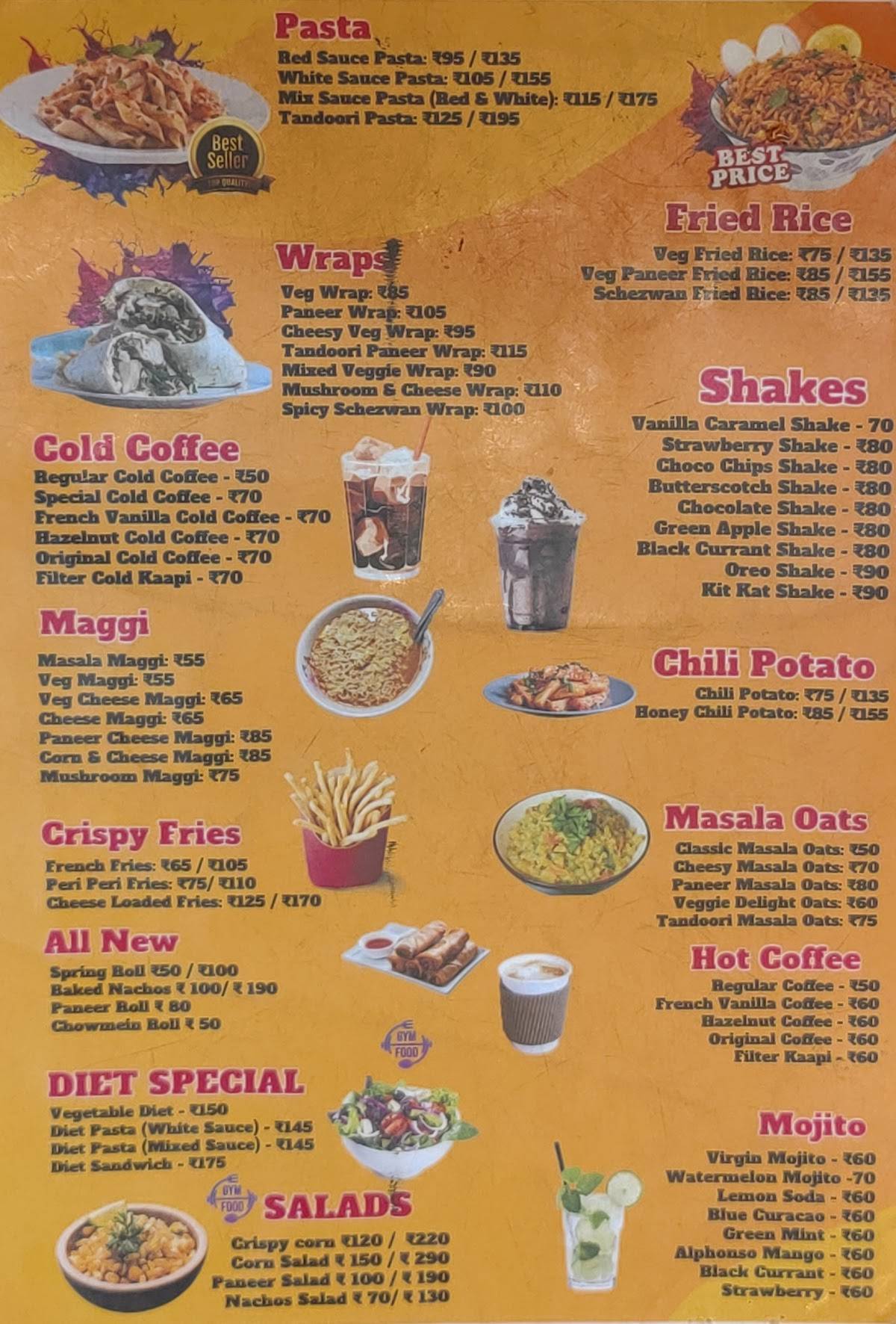 Eat Freak menu