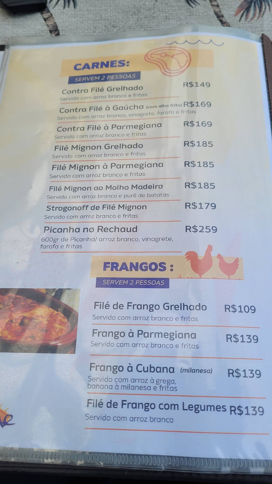 Restaurante Açaí Bar Guarujá cardápio