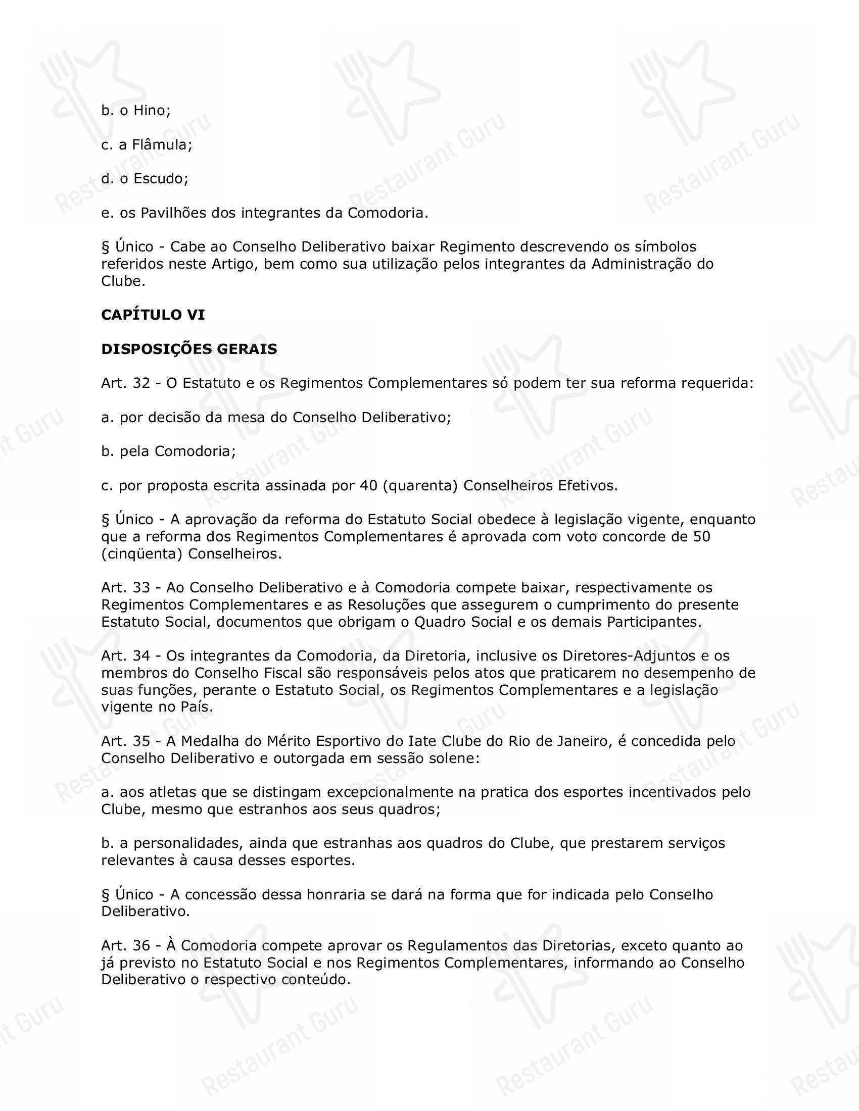 Restaurante Convés menu - 菜单