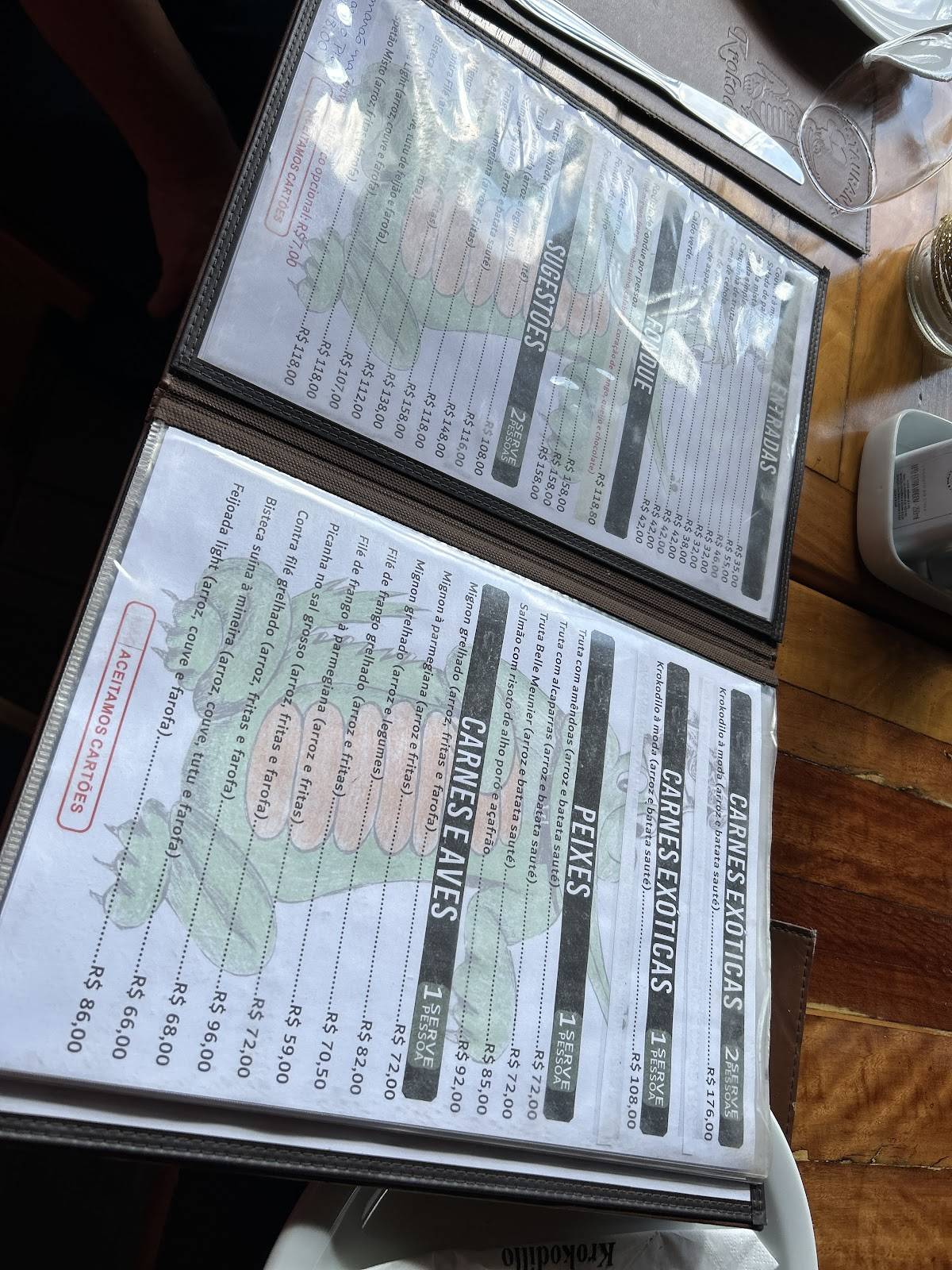 Restaurante Krokodillo IV cardápio