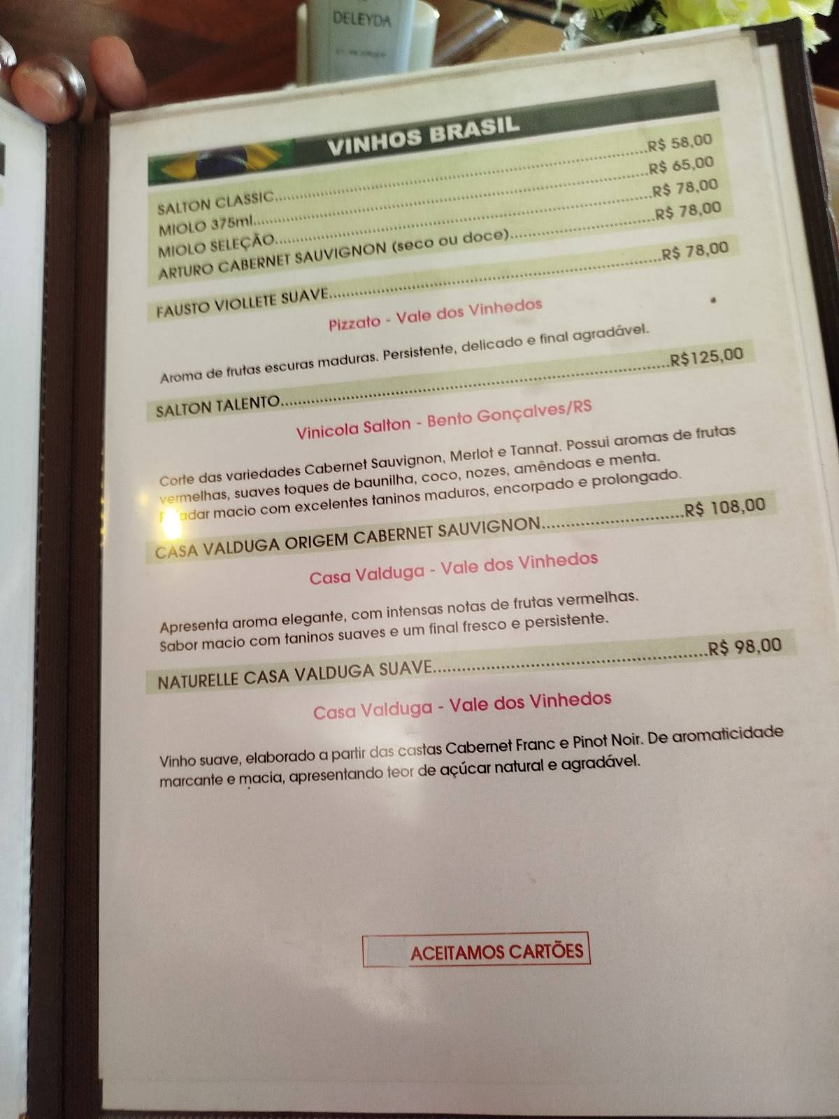 Restaurante Krokodillo IV cardápio