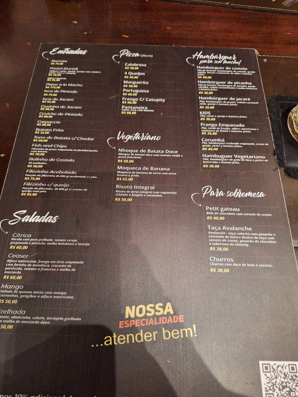 Restaurante Migueis cardápio